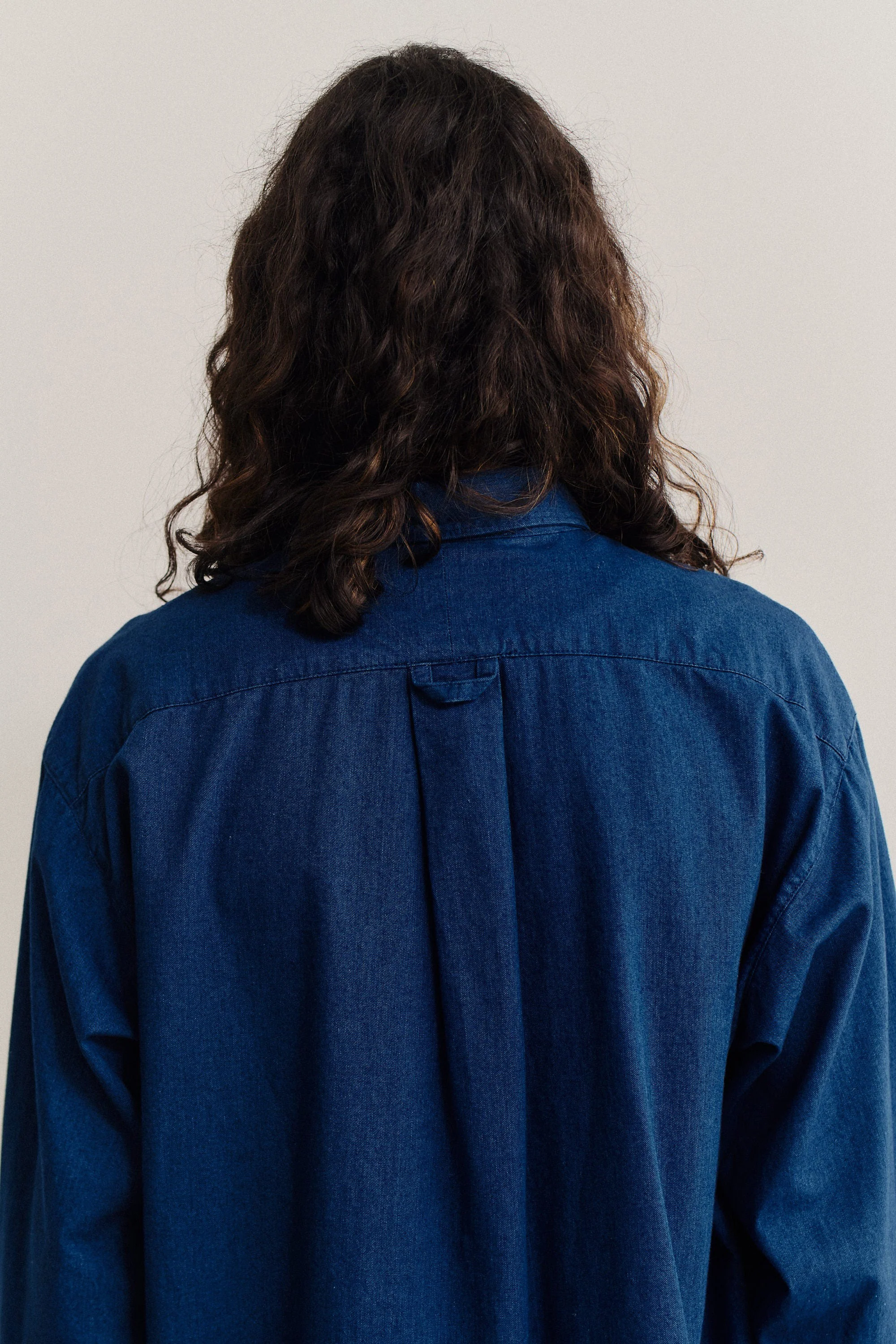 Banita Button Down Shirt Soft Indigo - Image 4