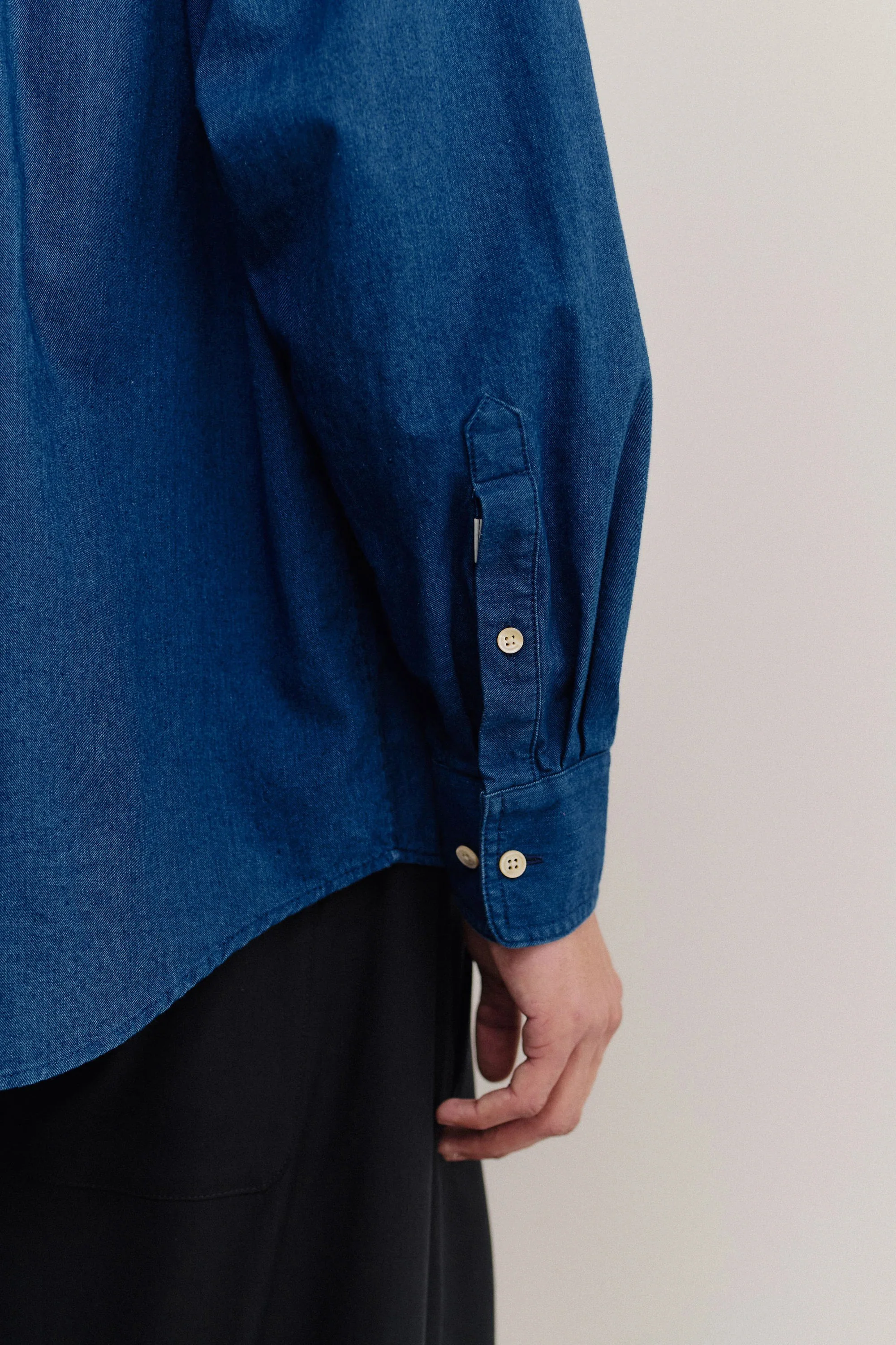 Banita Button Down Shirt Soft Indigo - Image 5