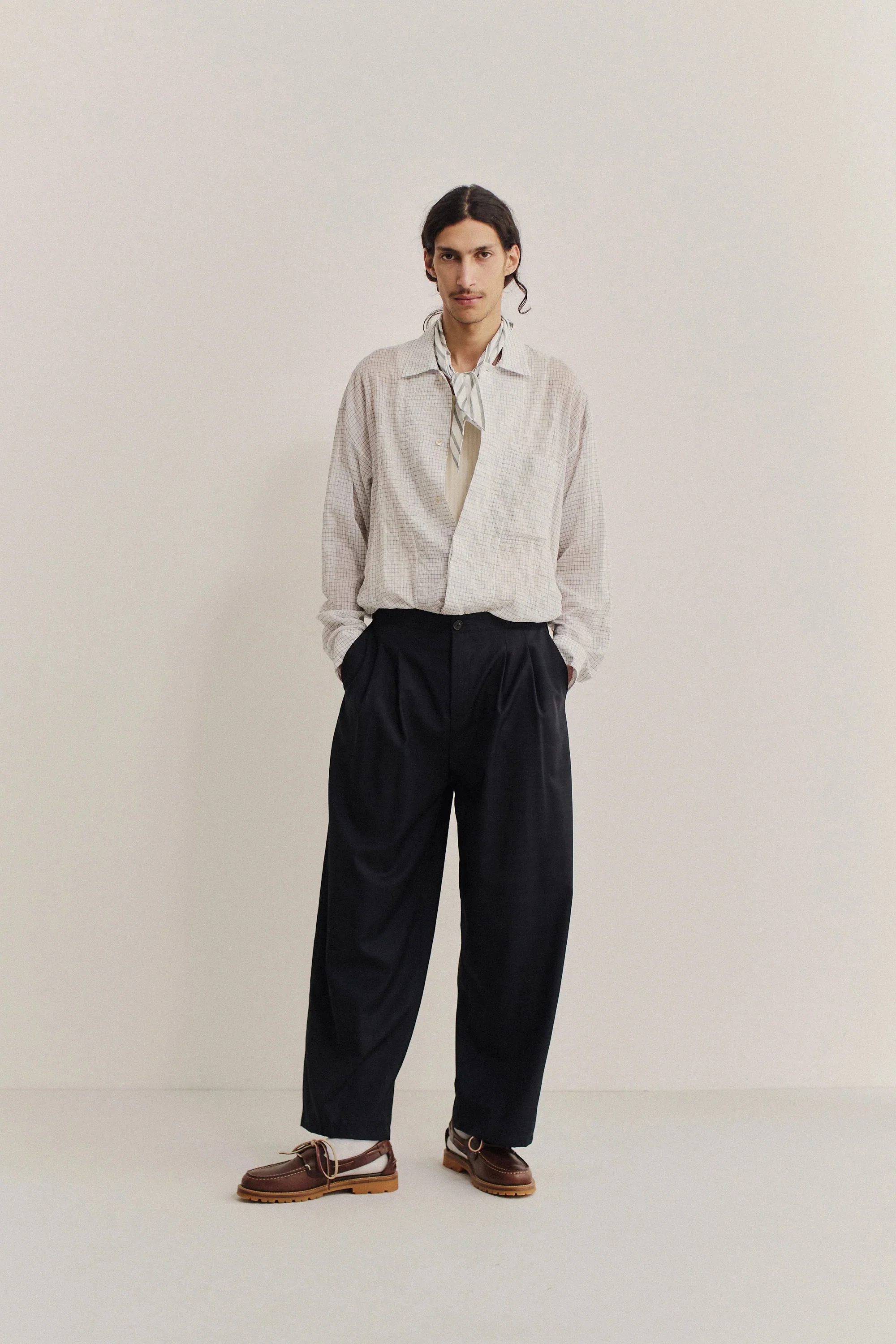 Piero Pants Checkered Black