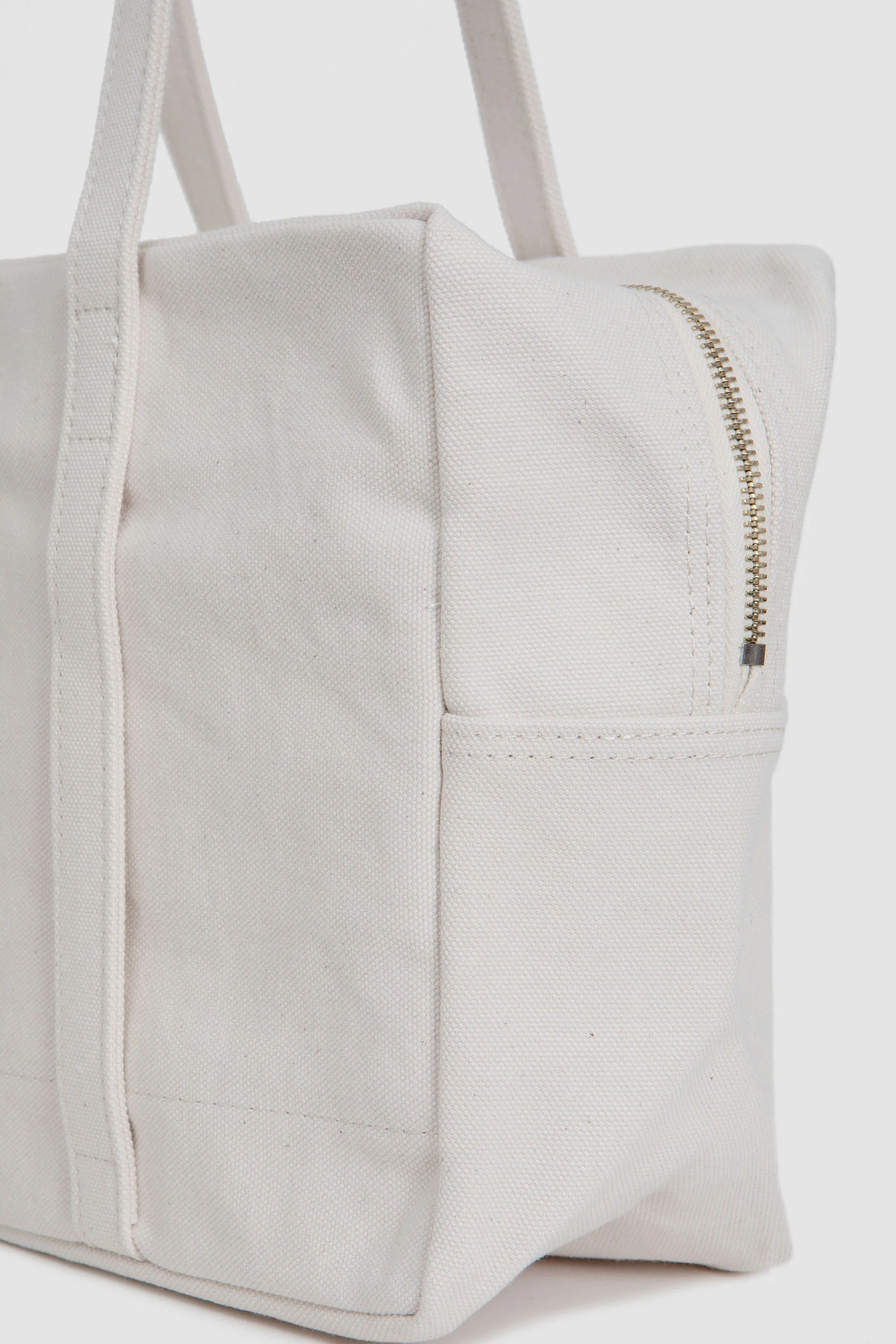 Boston Canvas Bag White S - Image 4