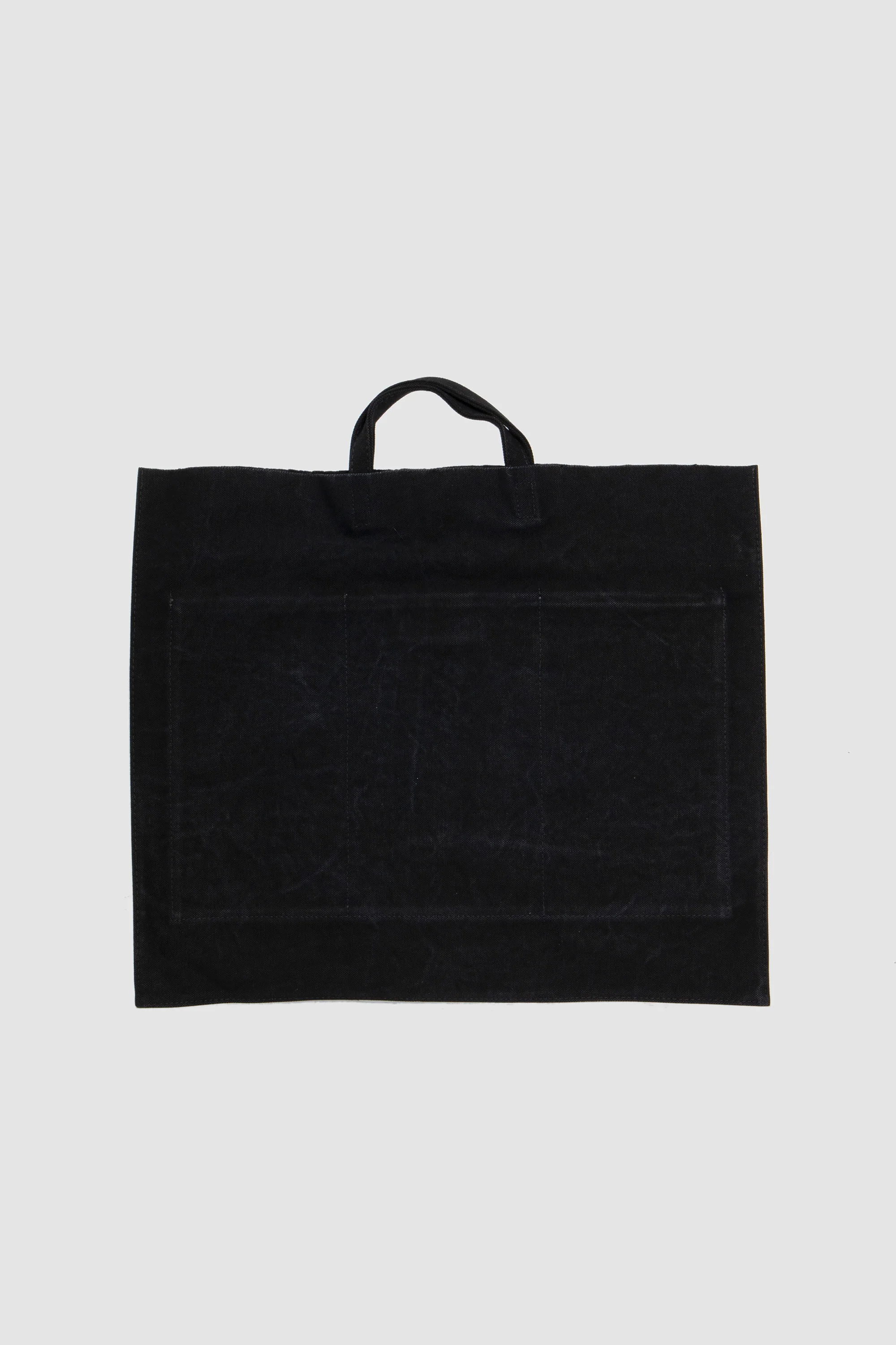 Flat Canvas Tote Black - Image 2