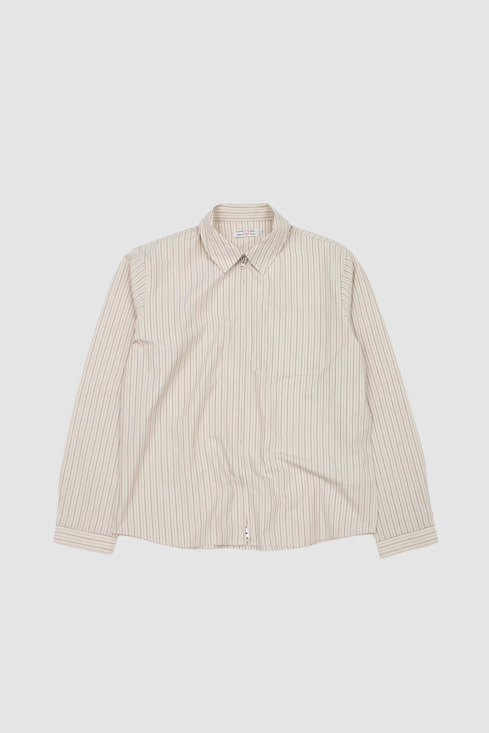 Another Zip Shirt 1.0 JPN Cream Stripe - Image 7