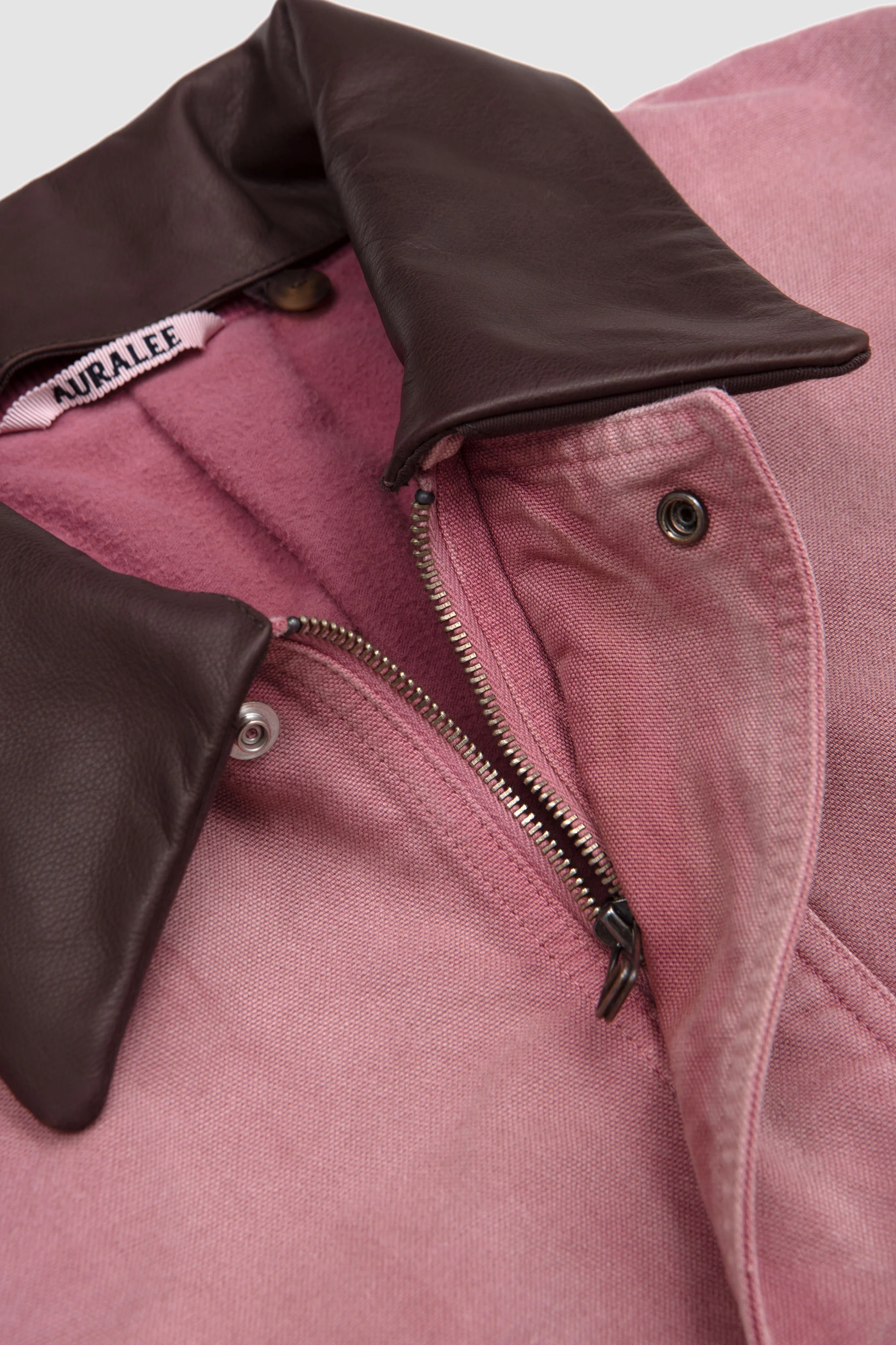 Product Dyed Cotton Duck Blouson Faded Burgundy - Image 3
