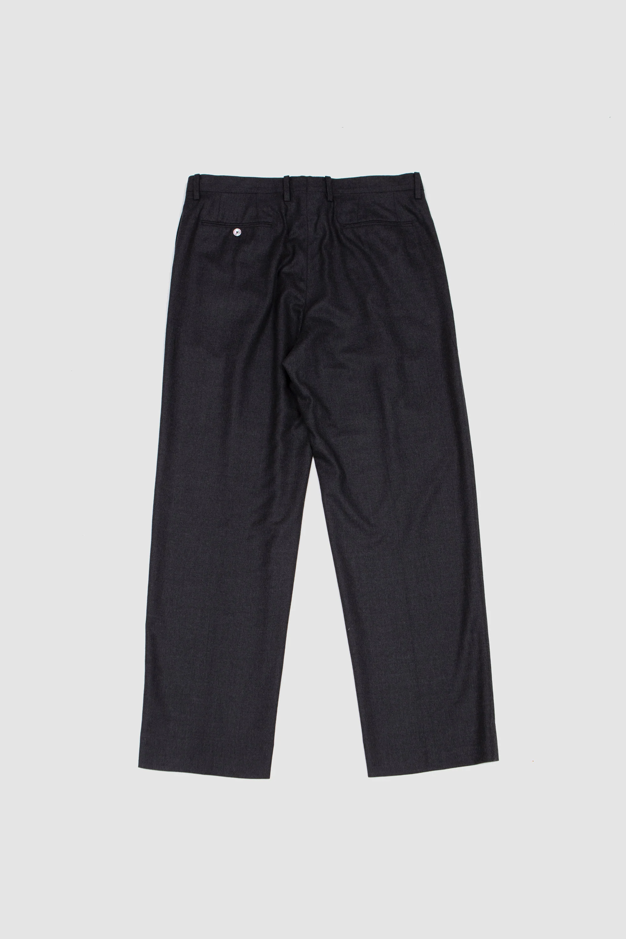 Superlight Wool 2Tuck Slacks Top Charcoal - Image 5