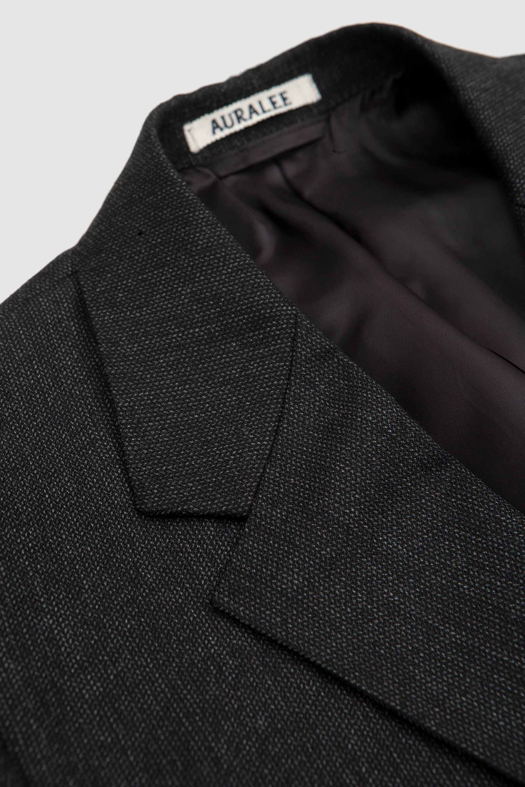 Bluefaced Wool Dobby Over Jacket Charcoal - Image 3