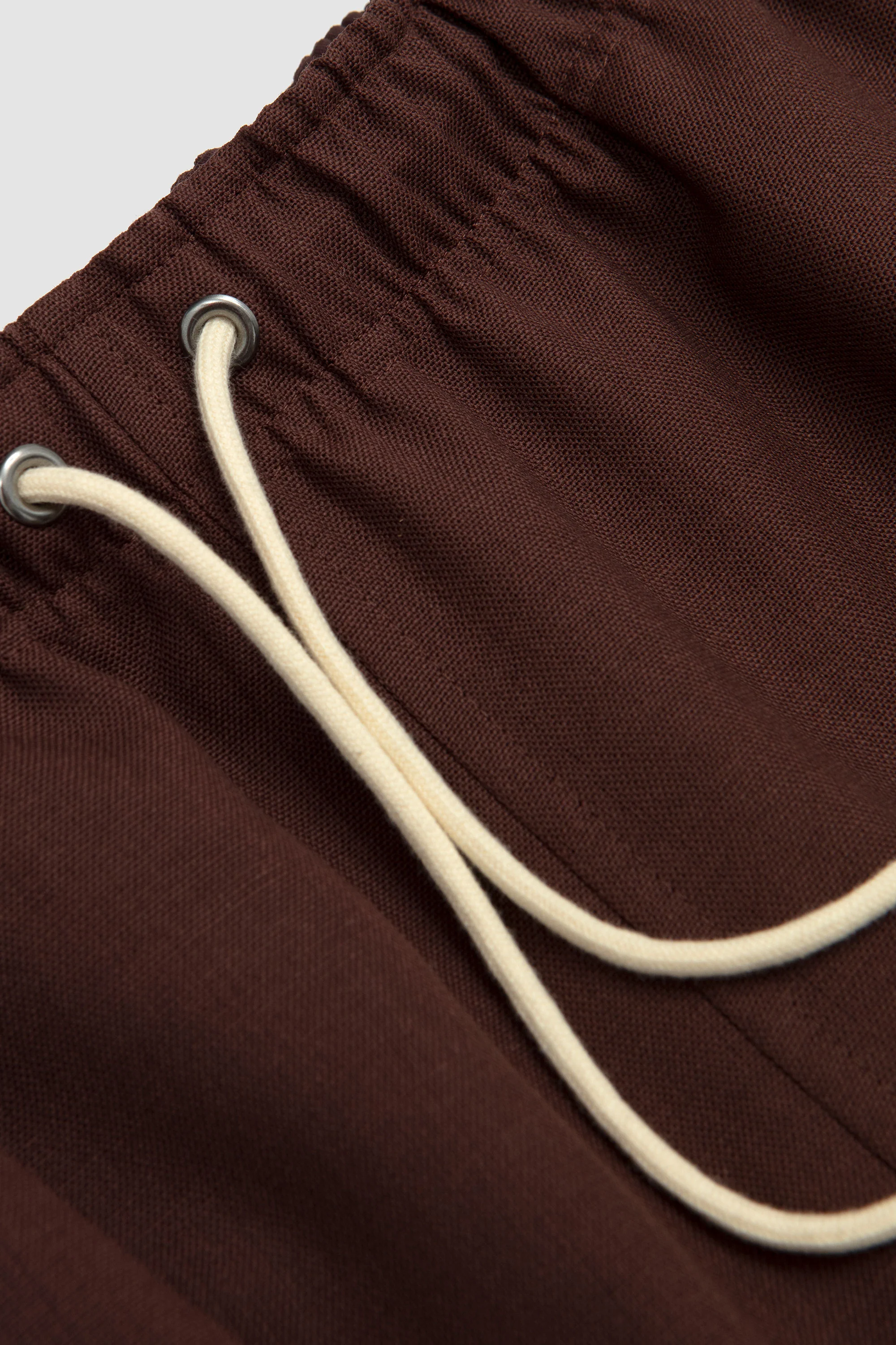 Wool Kid Mohair Hop Sack Shorts Burgundy - Image 3