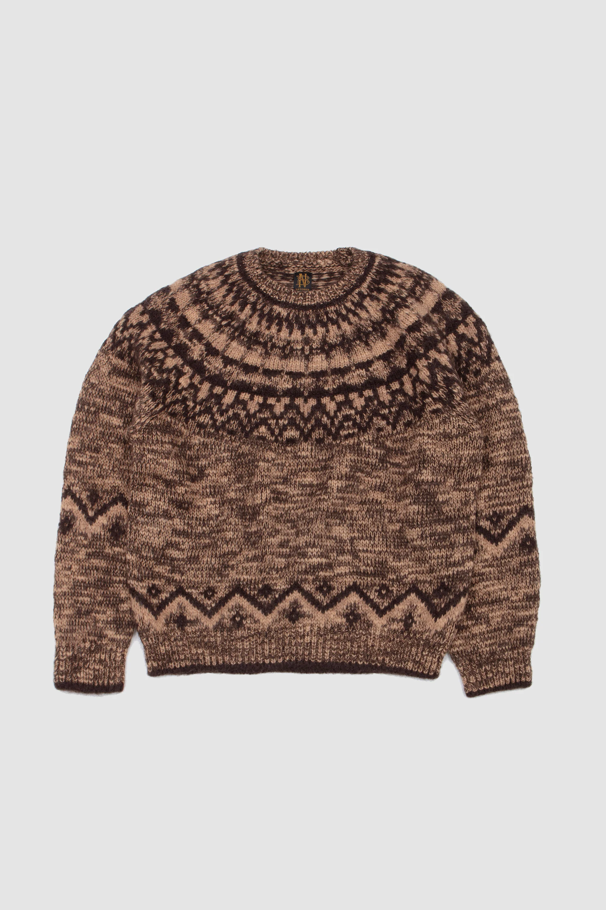 Mohair Nordic Turtle Neck Brown