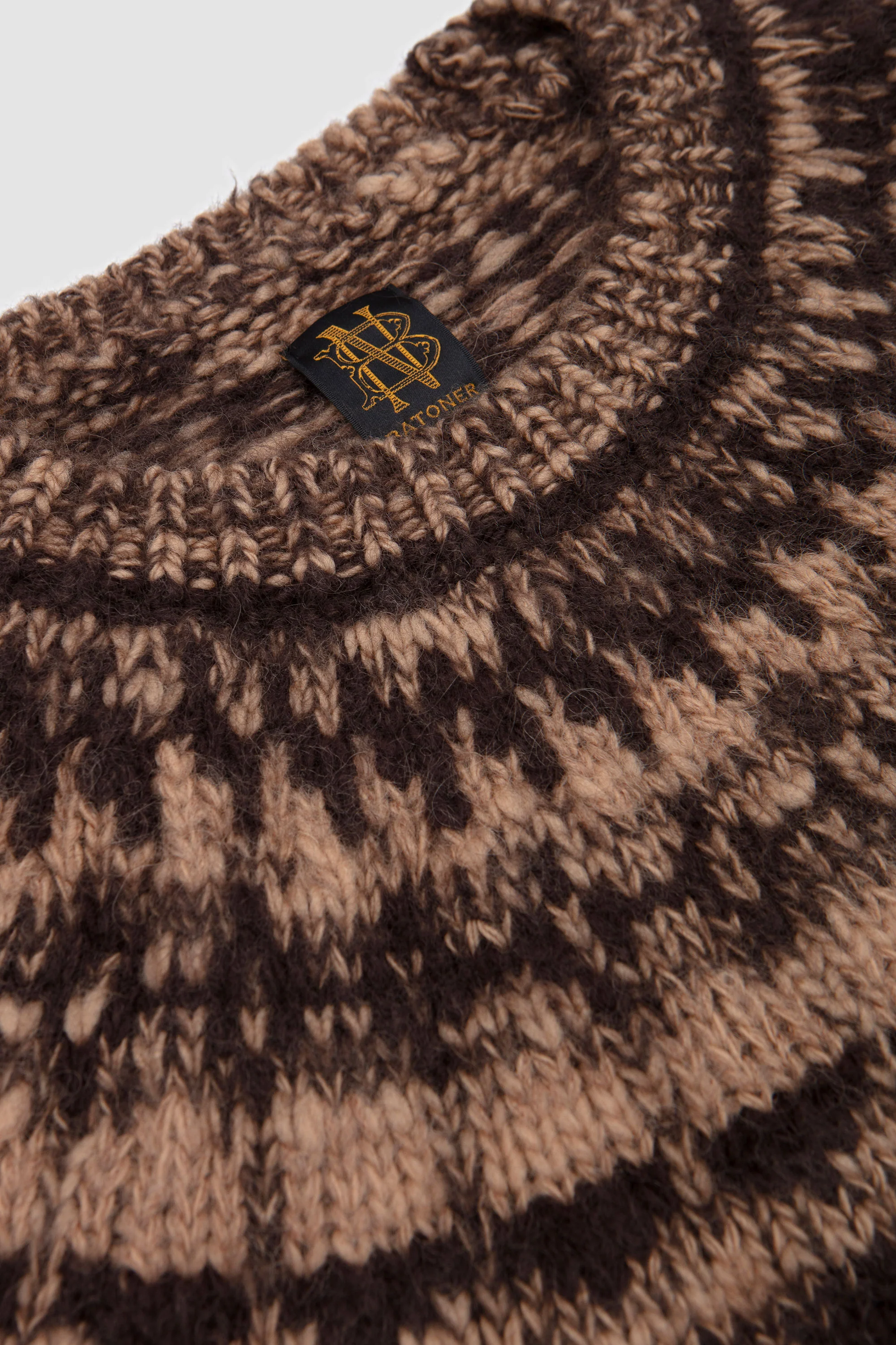Mohair Nordic Turtle Neck Brown - Image 3