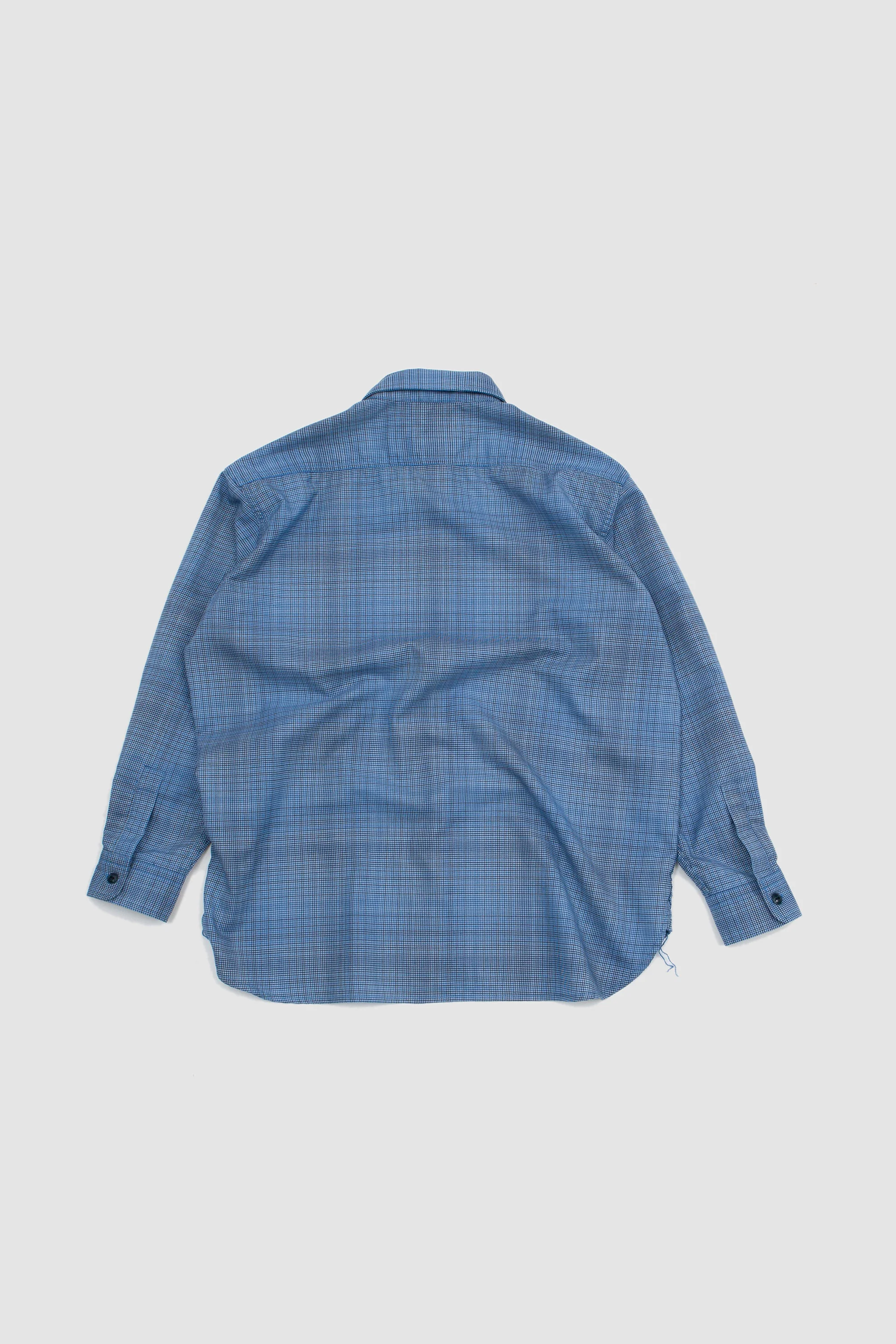 Wool PE Plaid Guide Shirt Blue - Image 5
