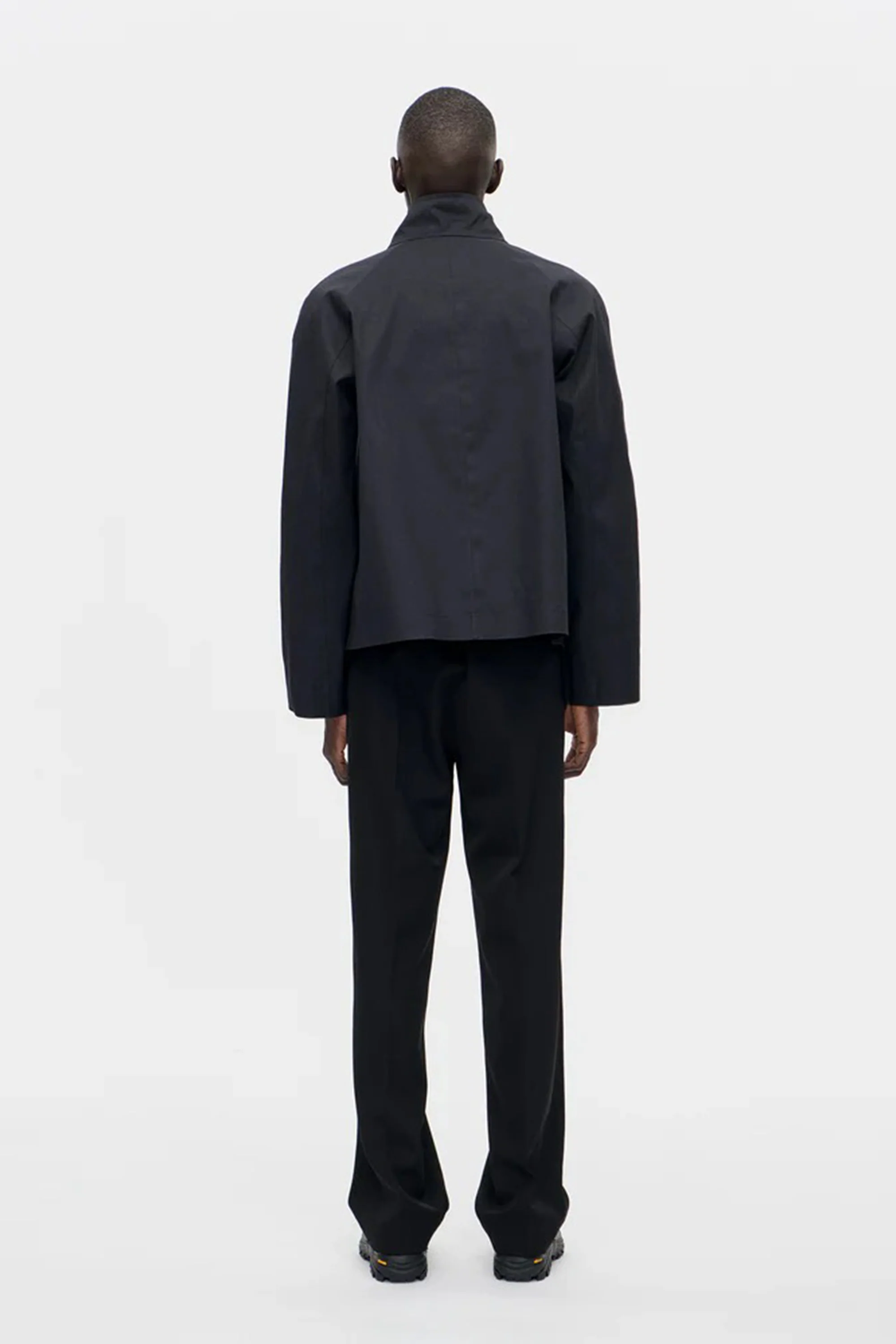 Rubber Zip Smock Hancock Black - Image 4