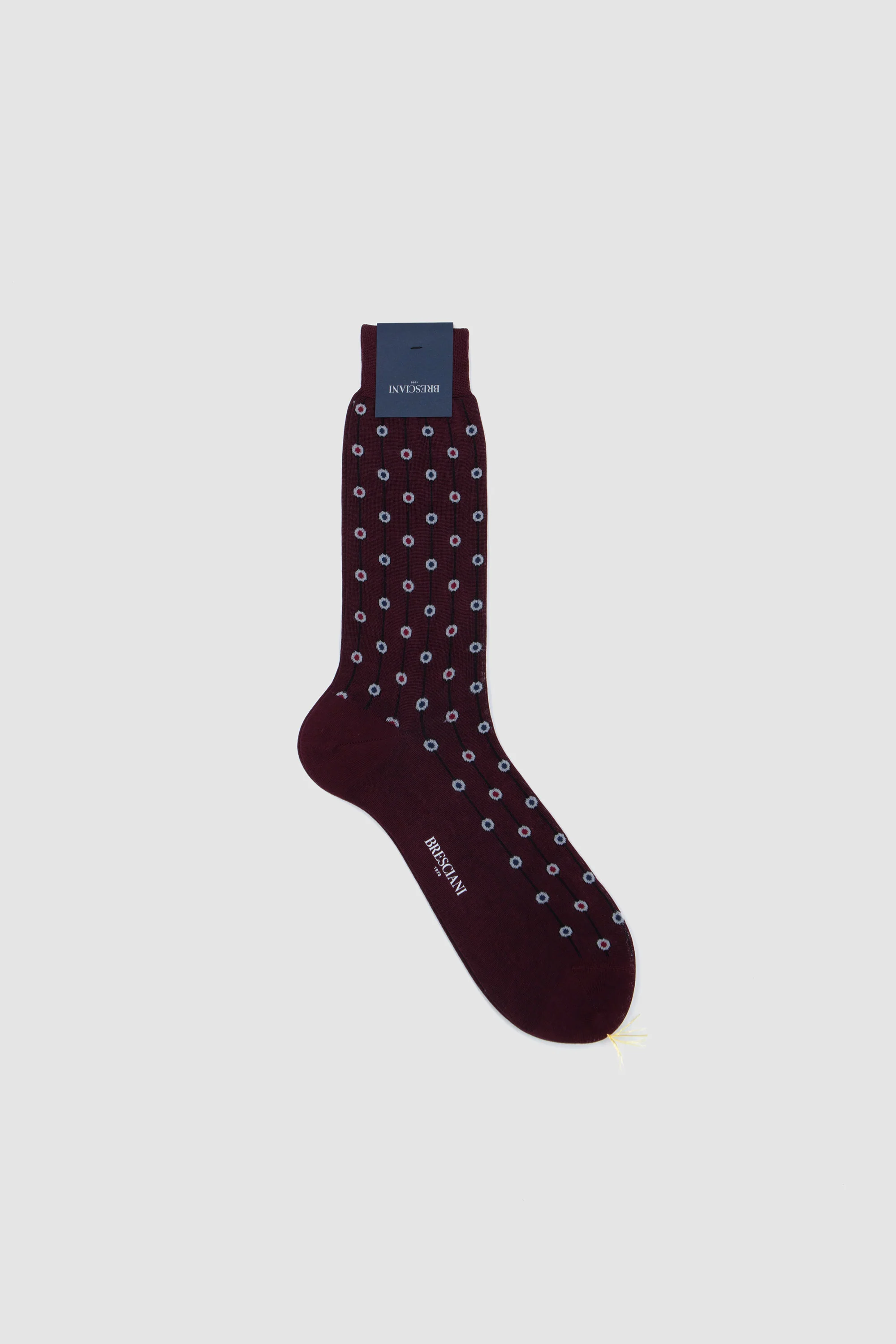 Cotton Socks Bianco/ Granata/ Bluette - Image 2