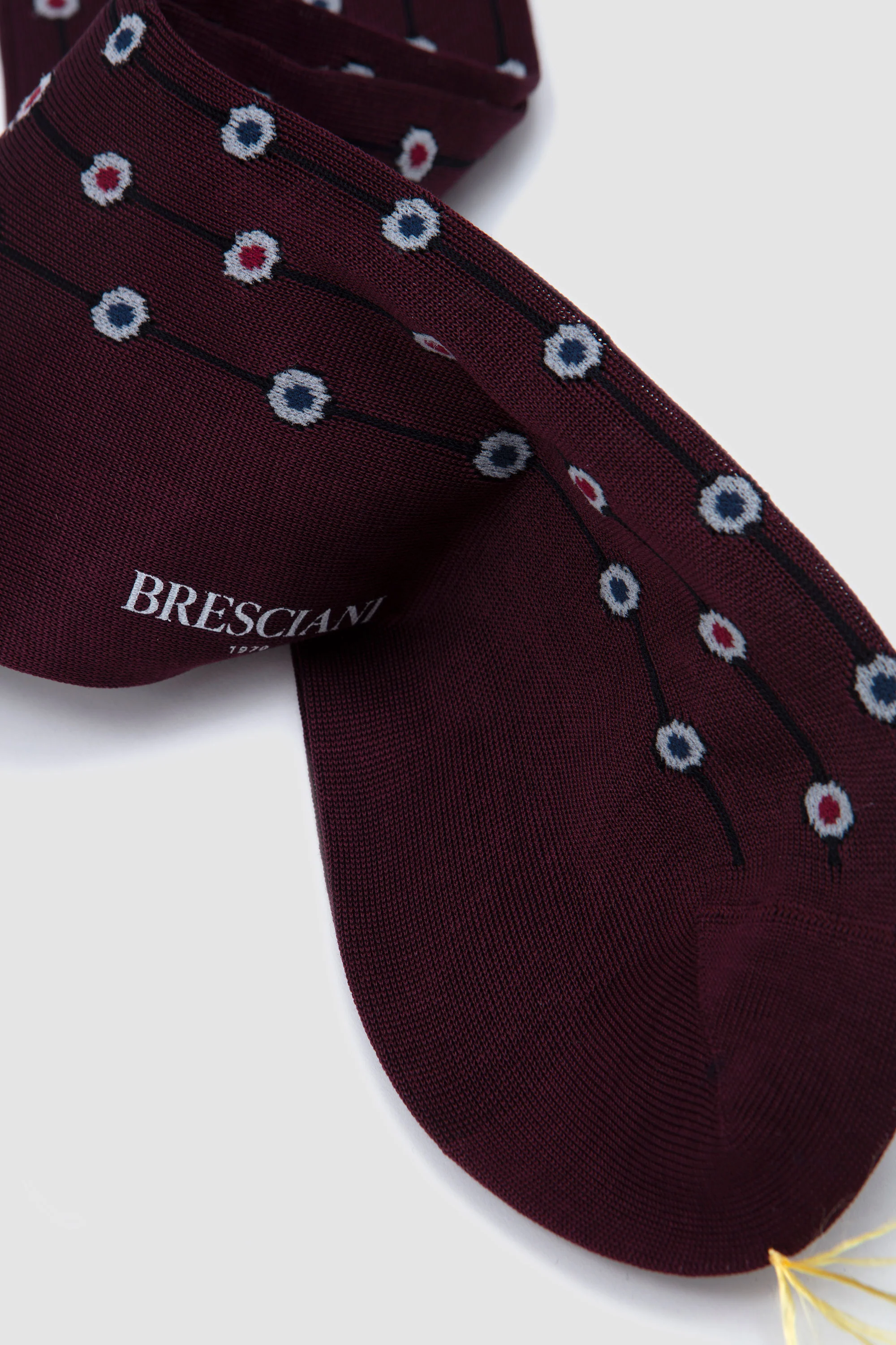 Cotton Socks Bianco/ Granata/ Bluette - Image 5
