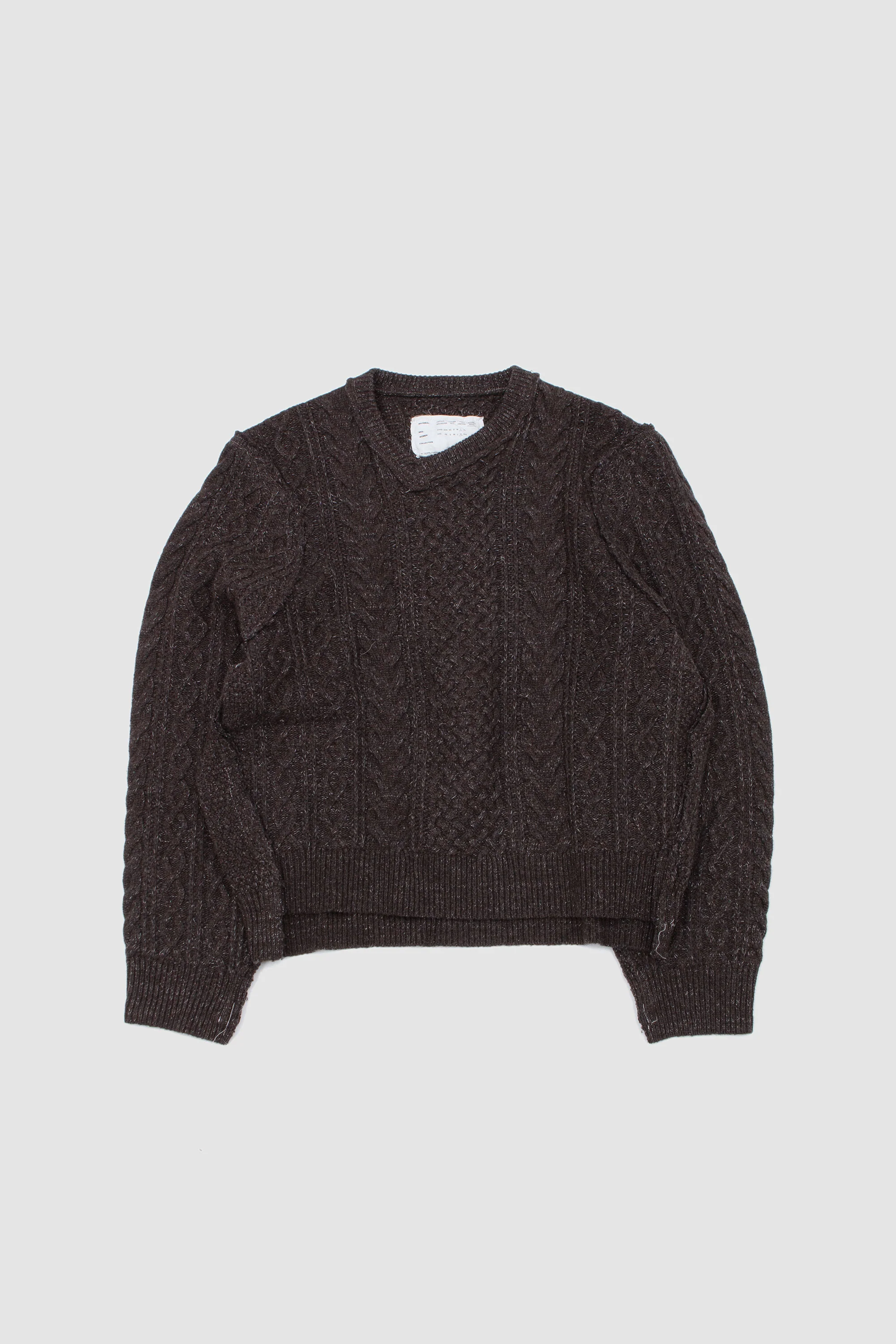 Frankenstein Cable Knit Natural Brown Glitter - Image 7