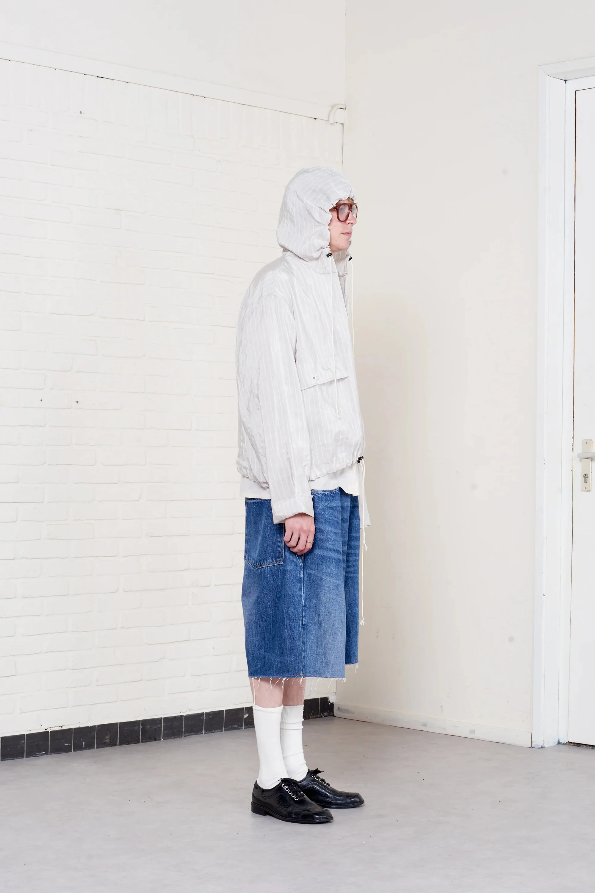 Overhead Jacket Grey/ White Stripe - Image 3