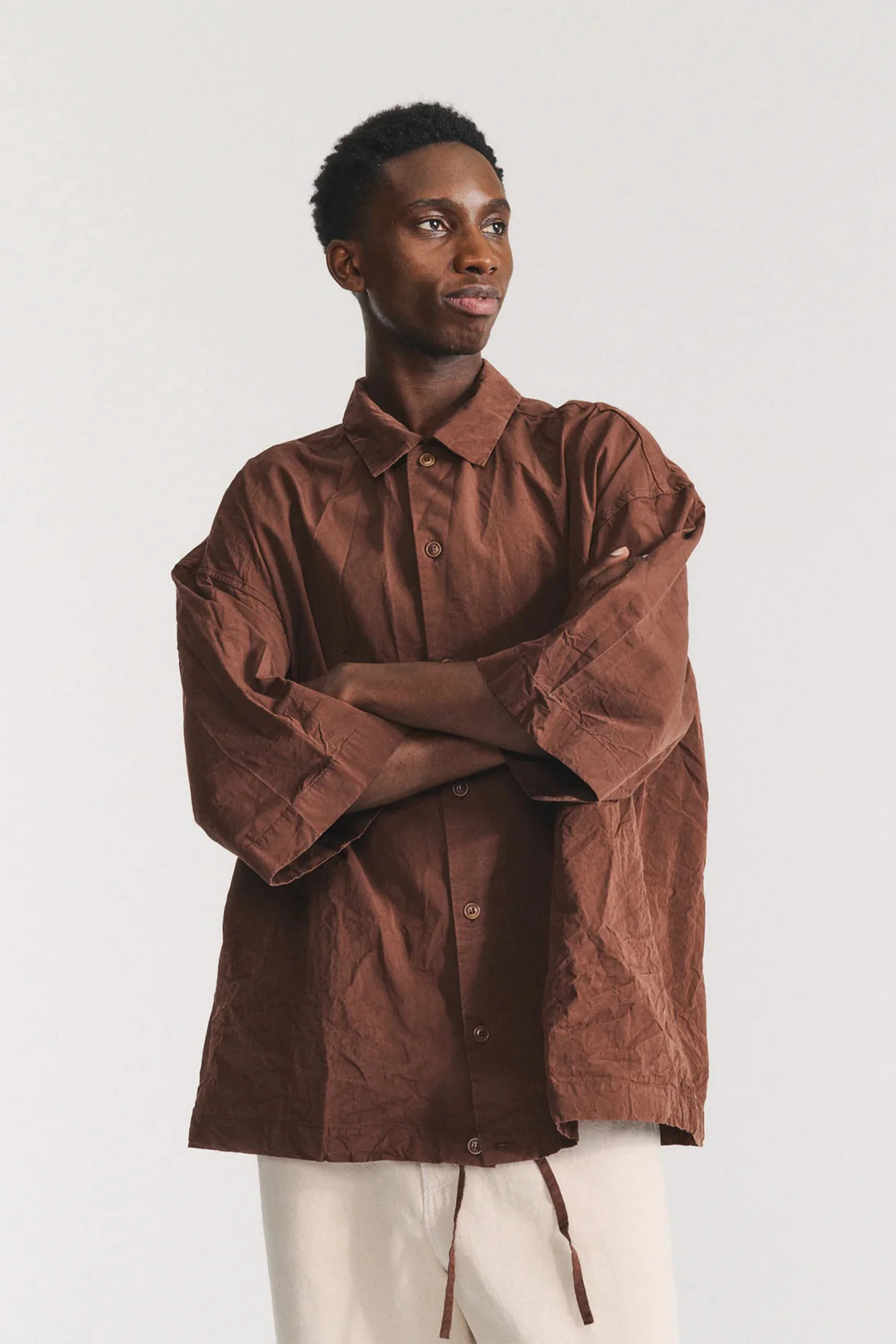 Mili Volume Shirt Brown - Image 5