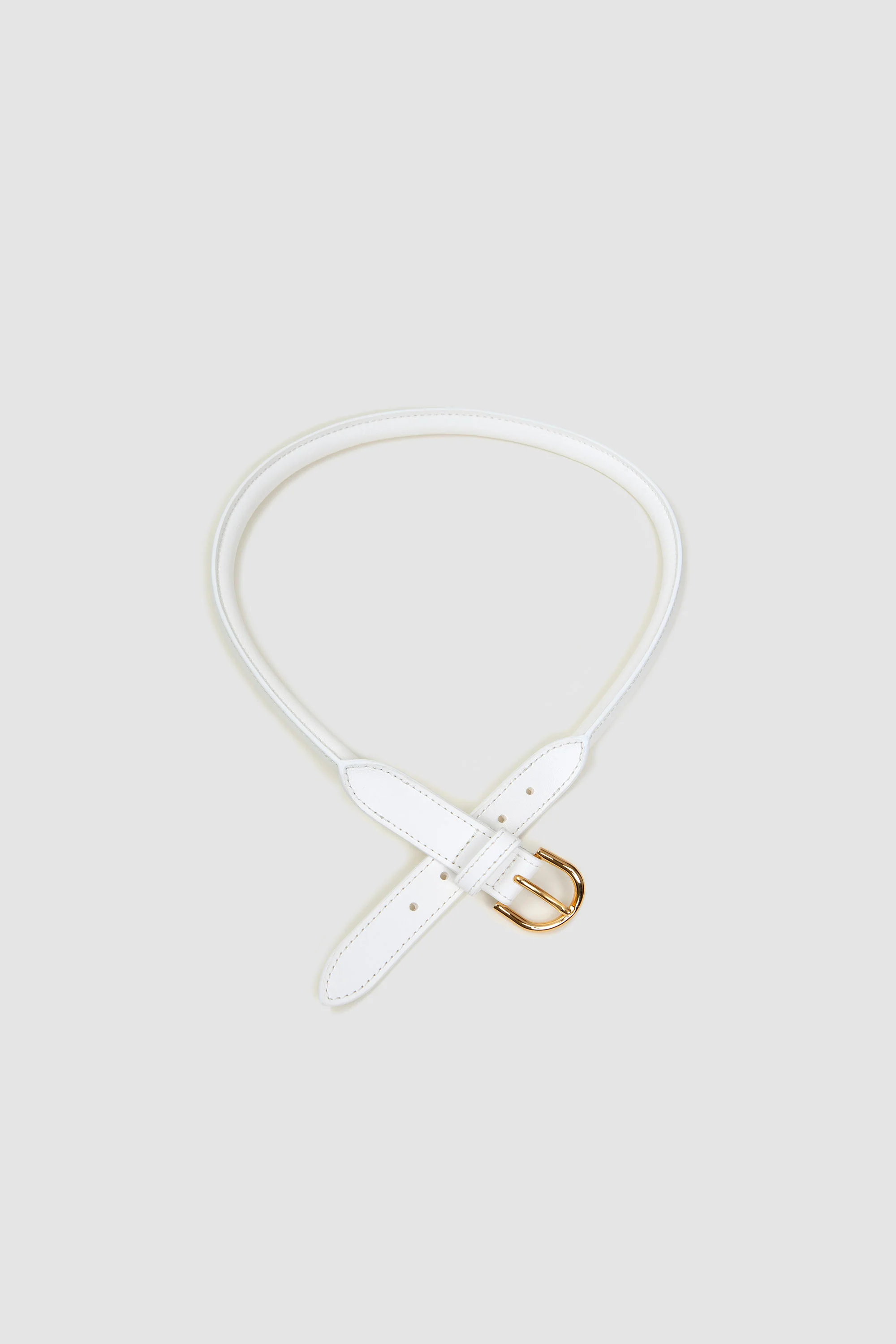 Leather Belt White - Image 4