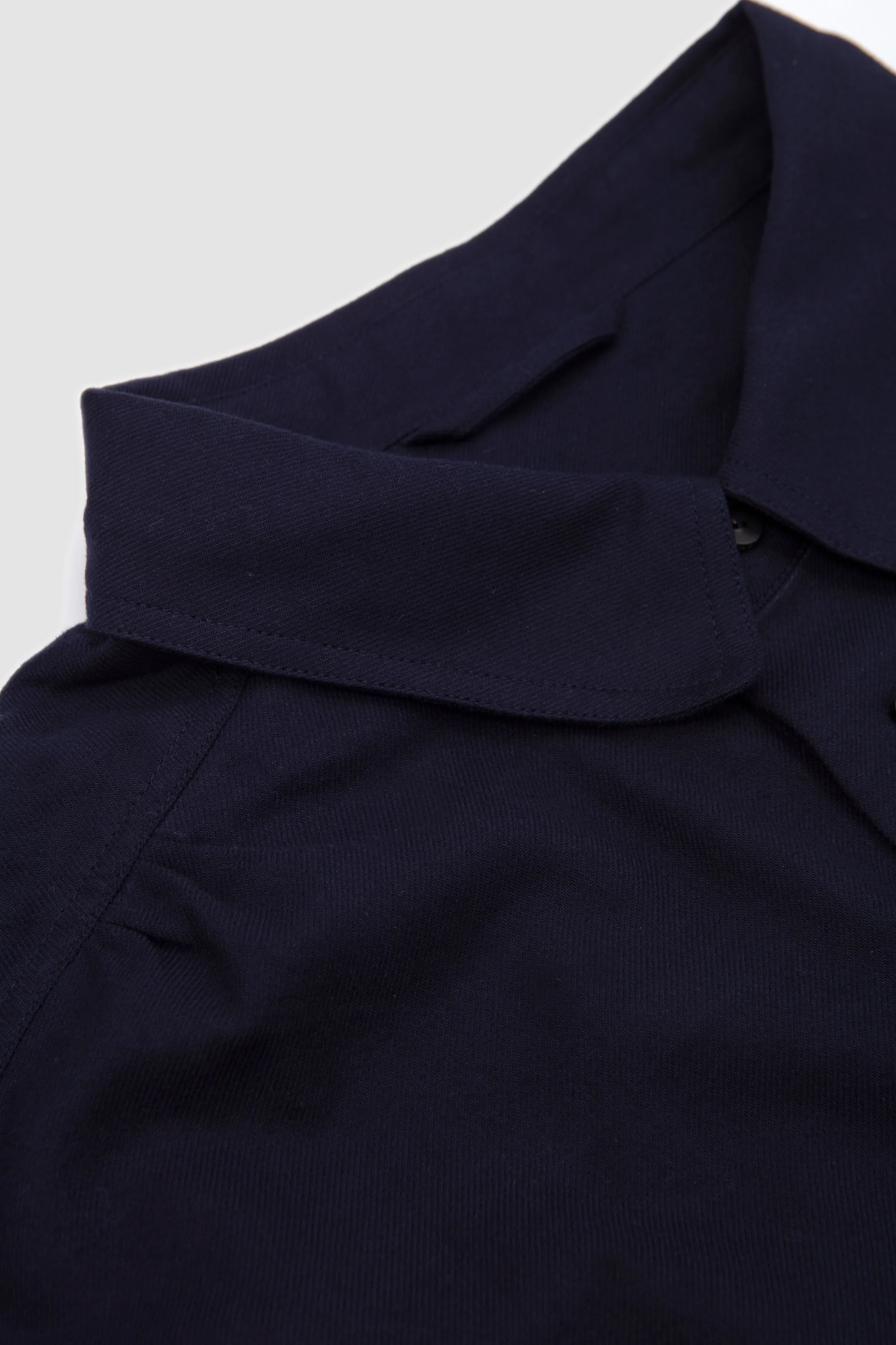 Light Flannel Relaxed Shirt Navy - Image 3