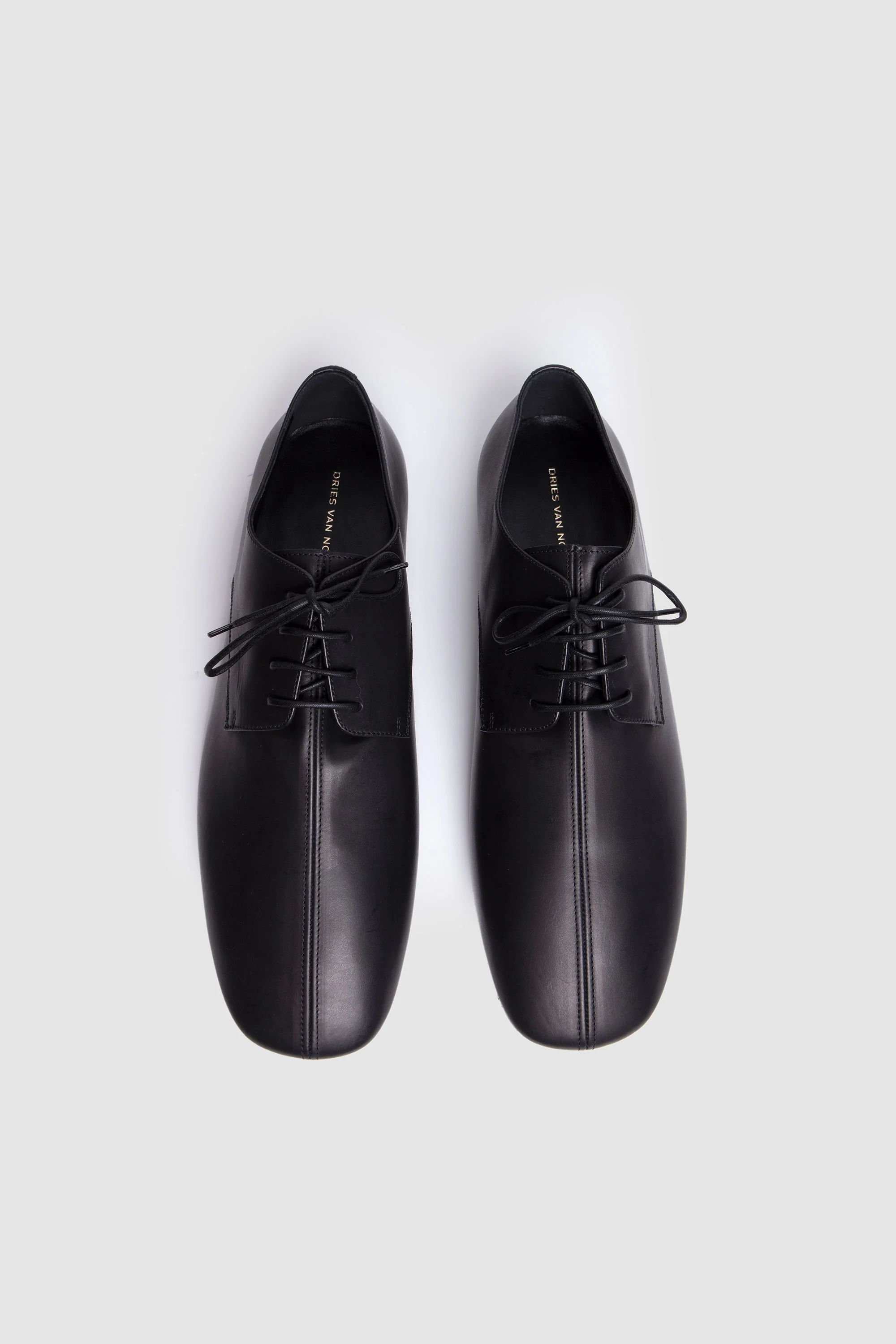 Leather Oxford Shoes Black - Image 4