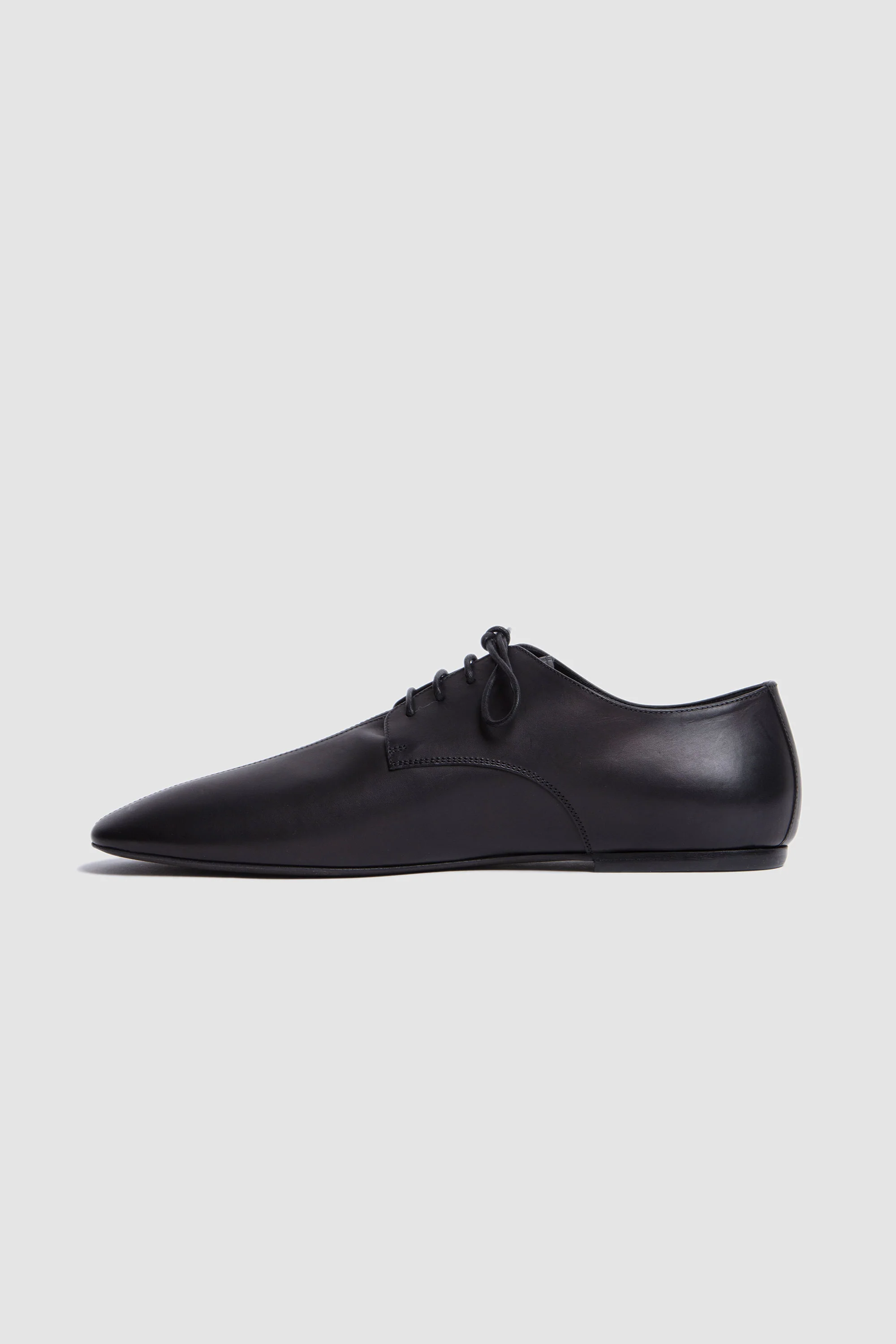 Leather Oxford Shoes Black - Image 5