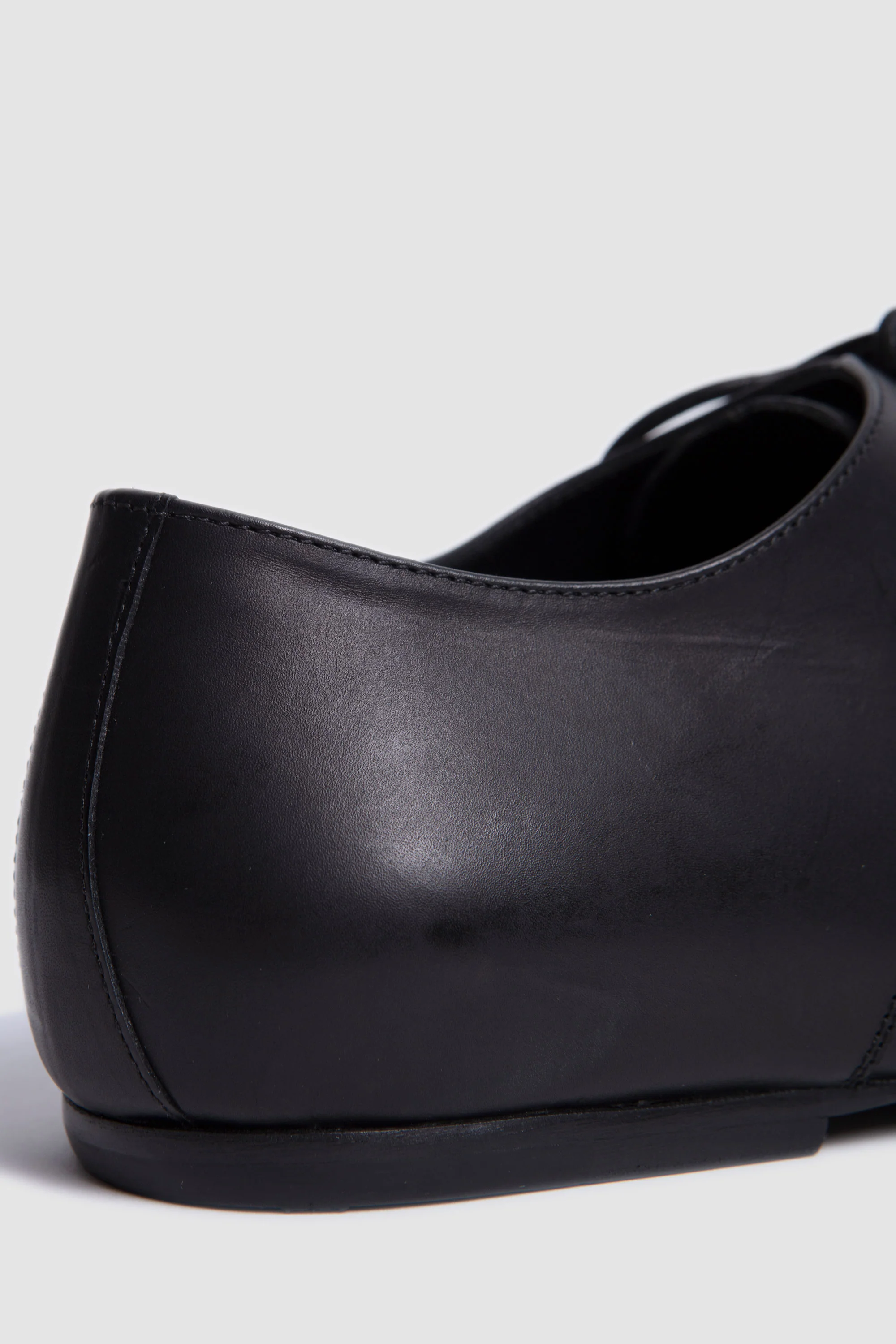 Leather Oxford Shoes Black - Image 7