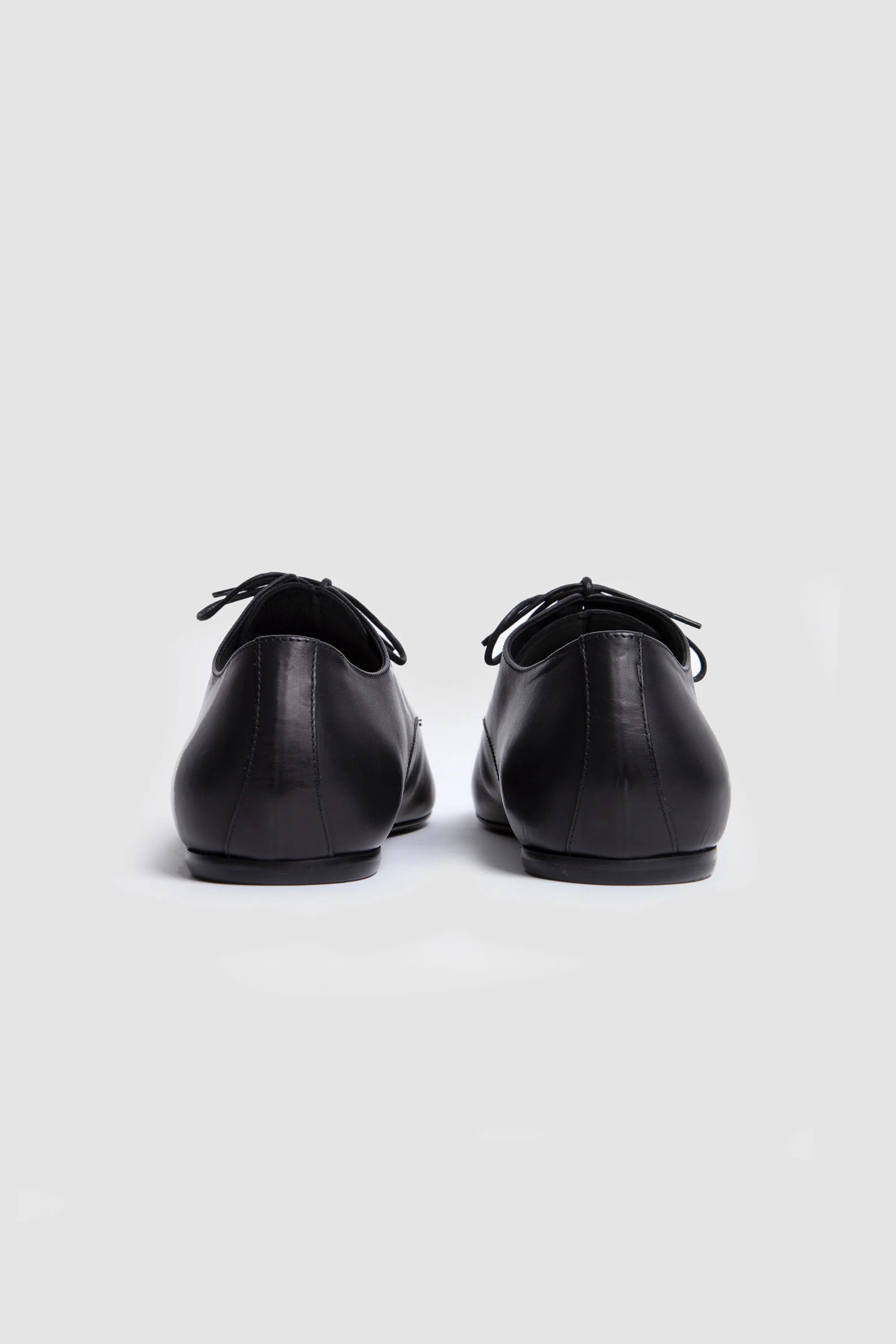 Leather Oxford Shoes Black - Image 8