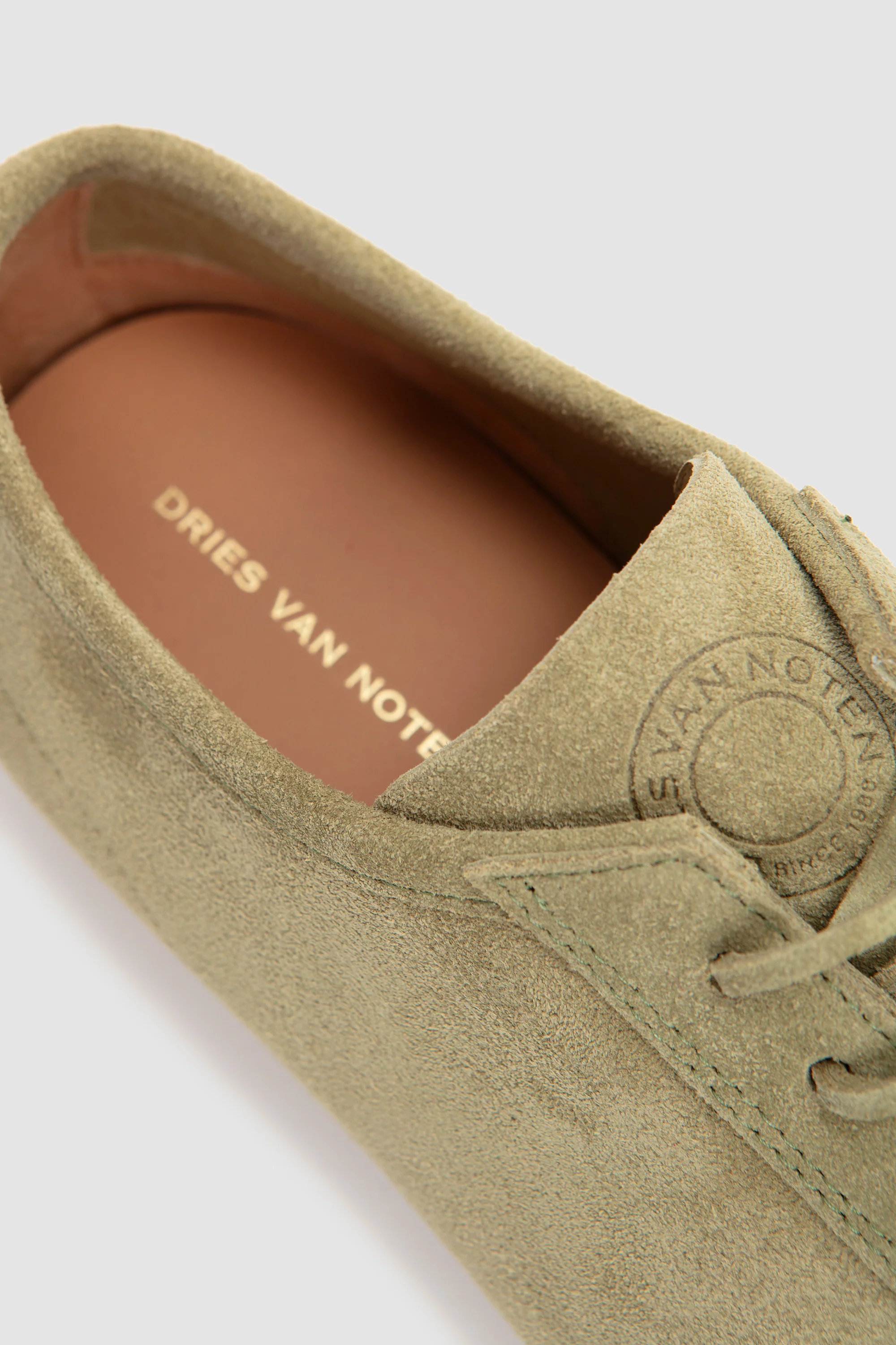 Suede Minimal Sneakers Light Khaki - Image 7