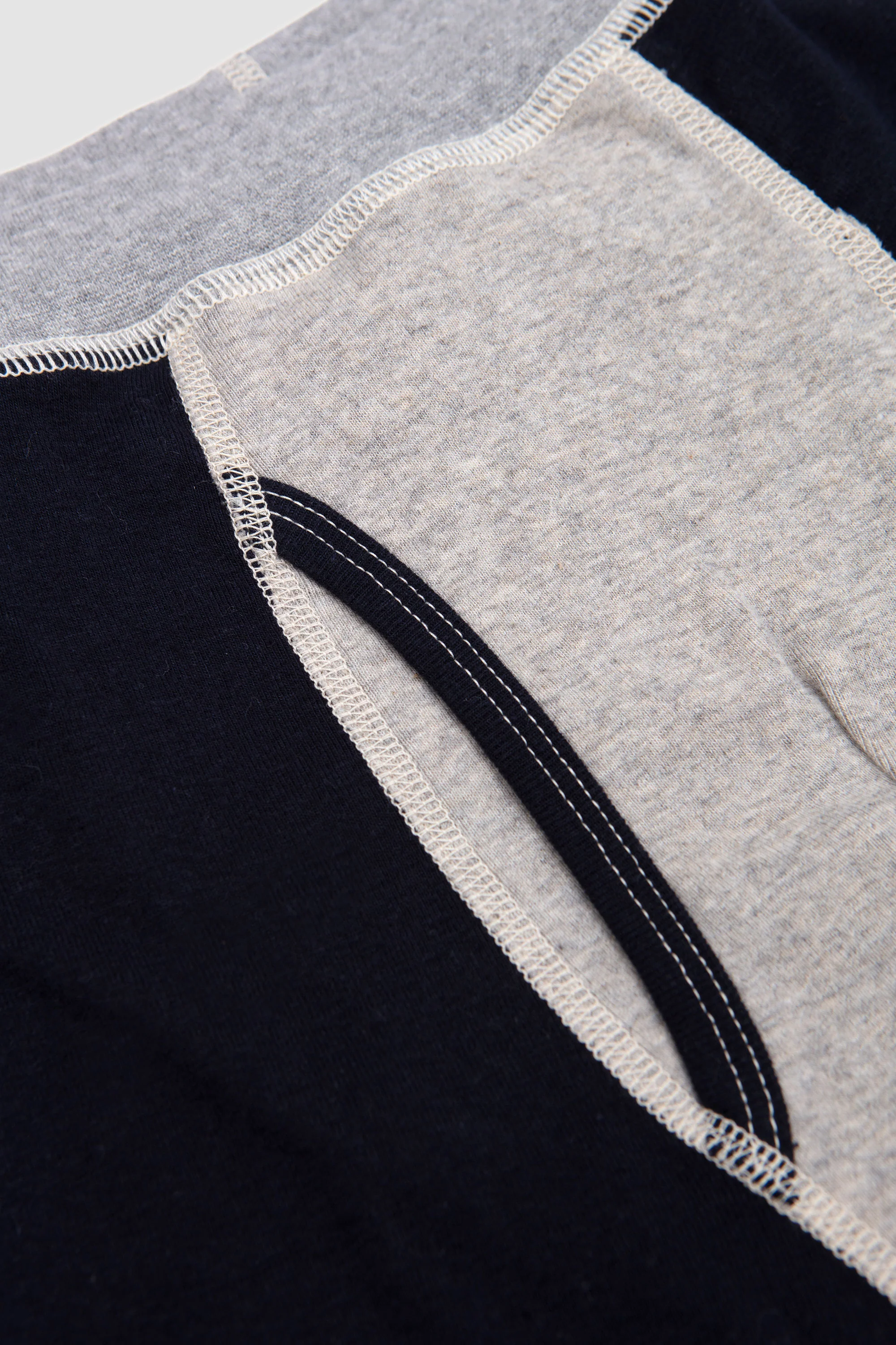 John Boxer Light Melange/ Black Navy - Image 3