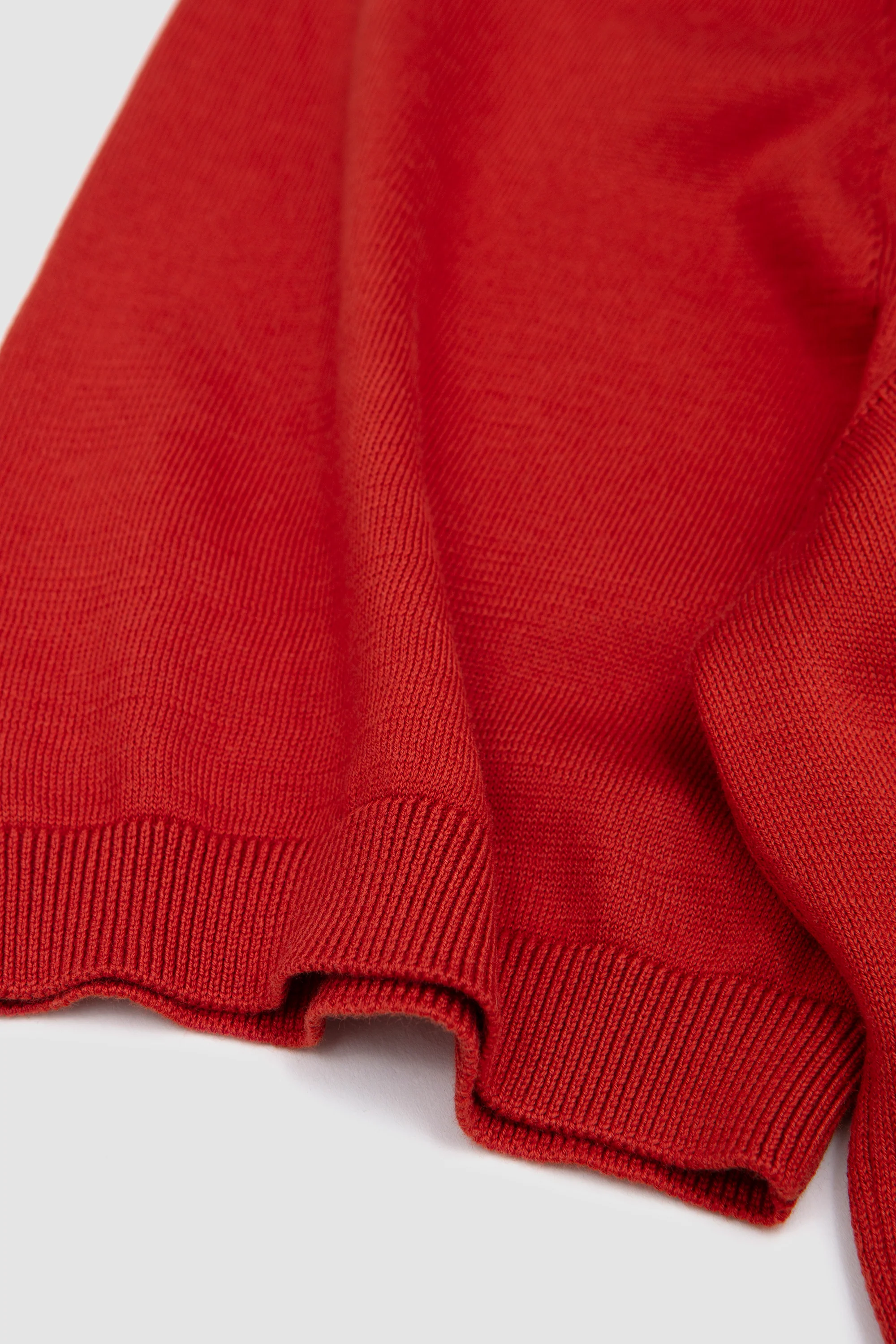 Suvin Cotton Polo Shirt Warm Orange - Image 4
