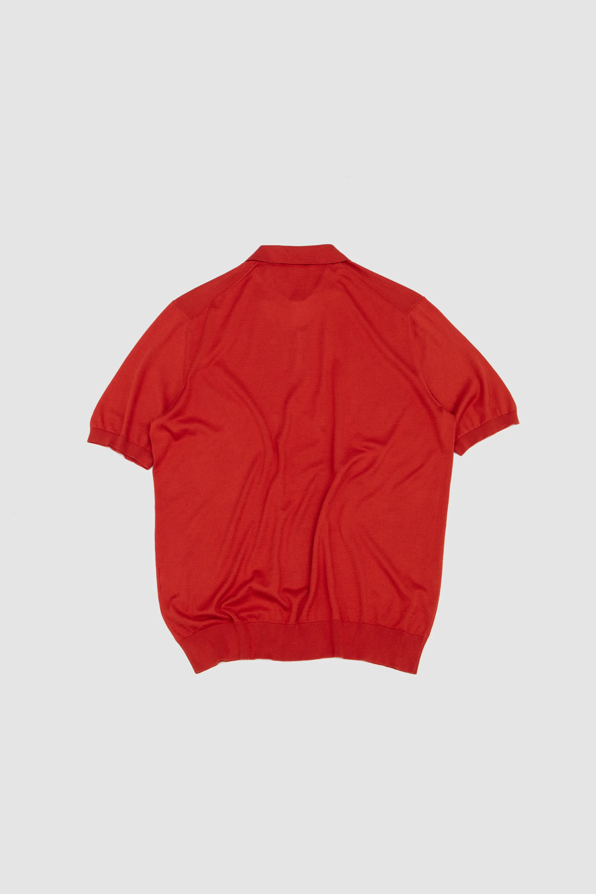 Suvin Cotton Polo Shirt Warm Orange - Image 5