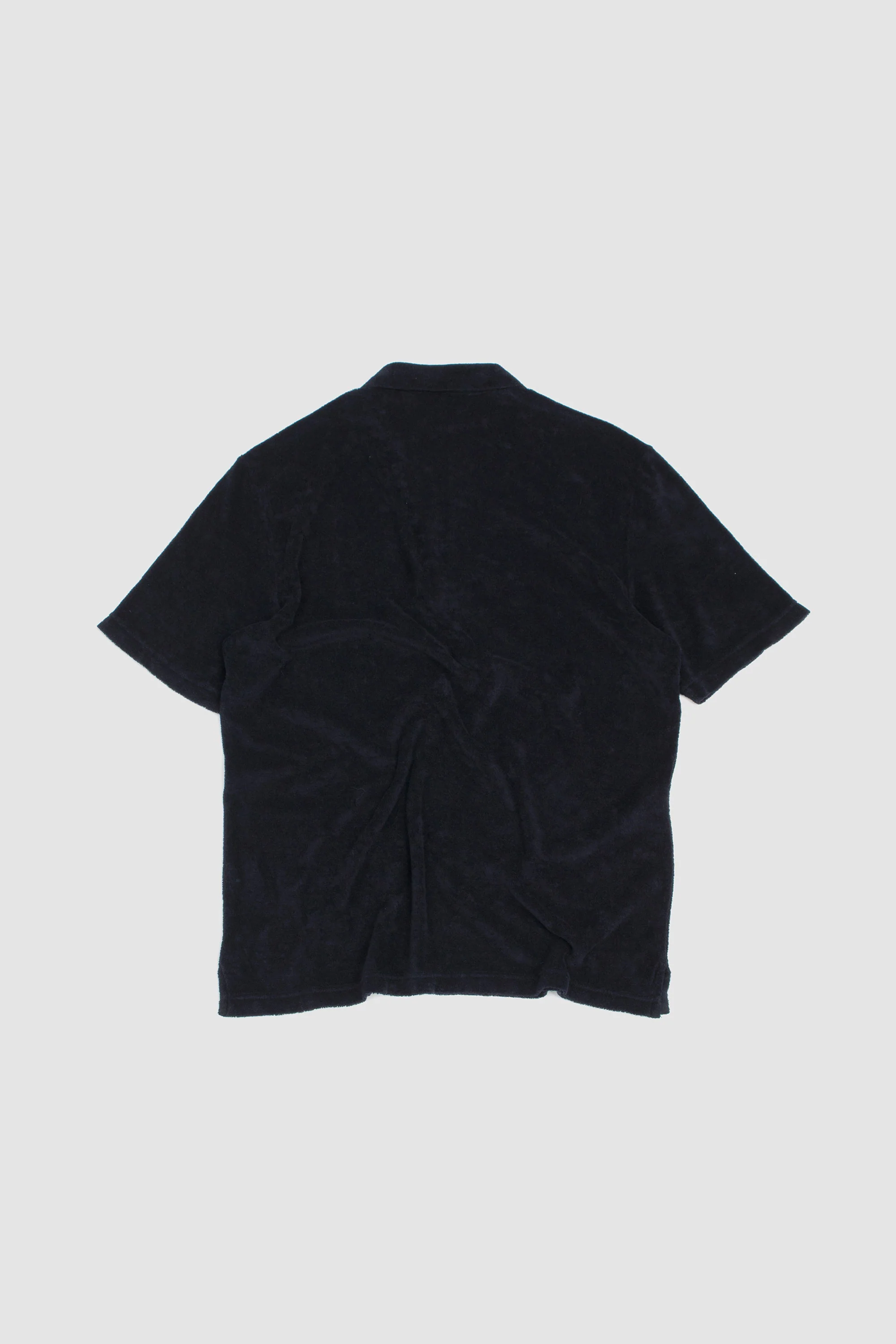 Towel Fleece Half-Zip Polo & Shorts Navy - Image 8