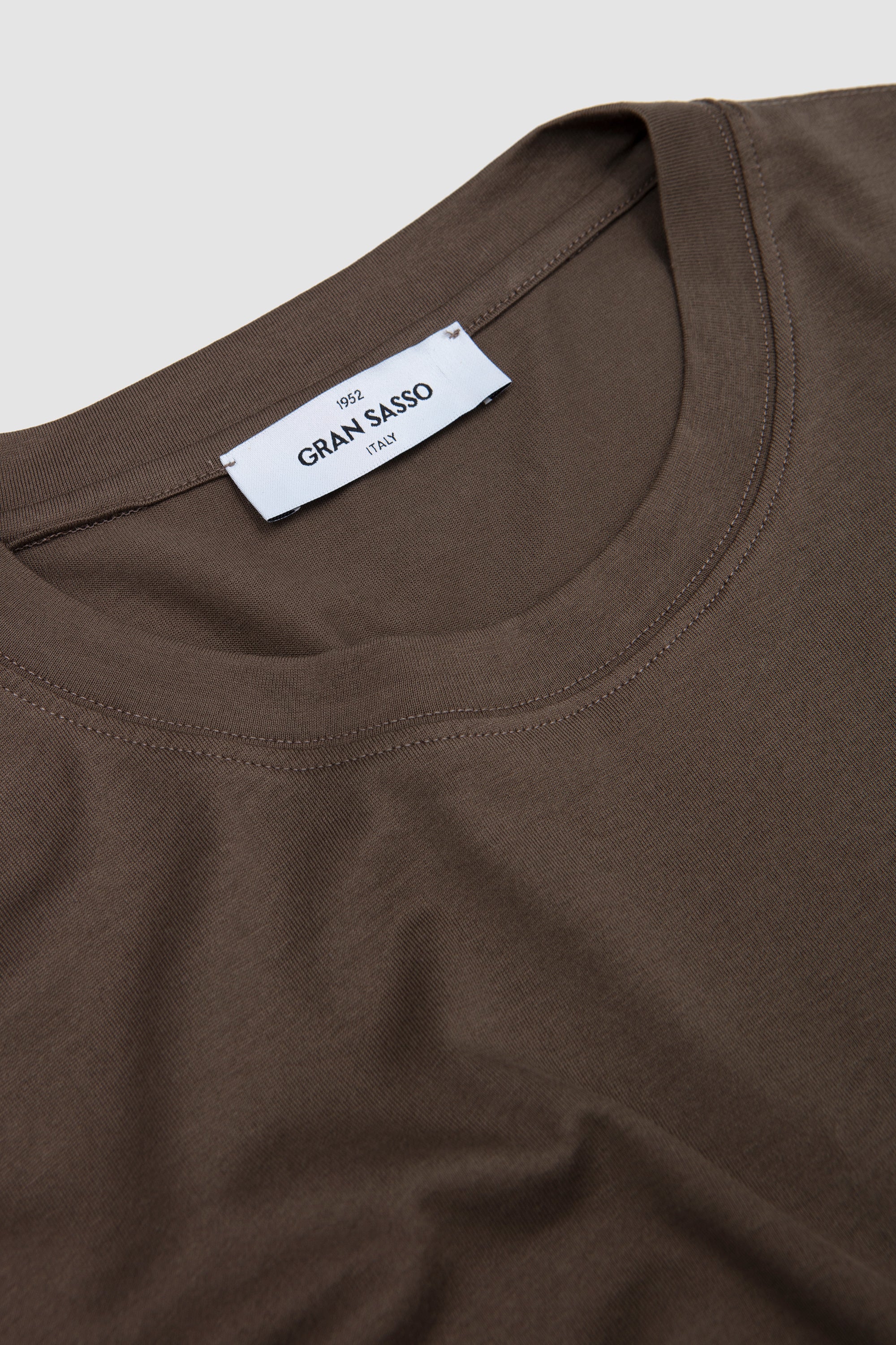 Crew Neck T-Shirt Khaki - Image 3