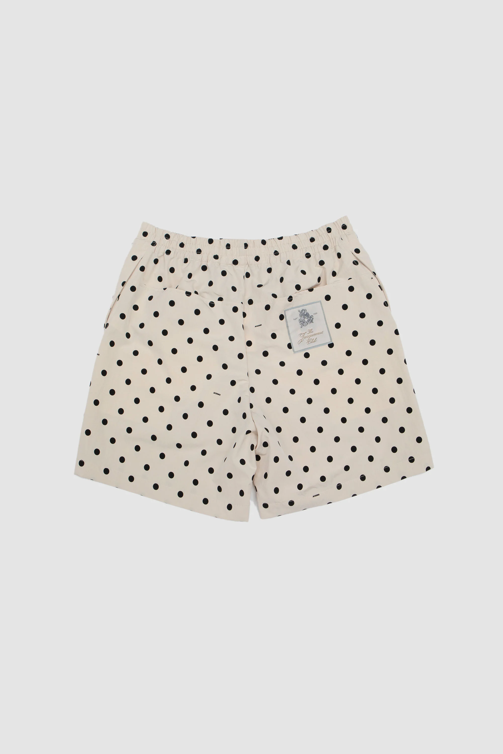 Le Short Aloe Print Dots Logo Off White - Image 5