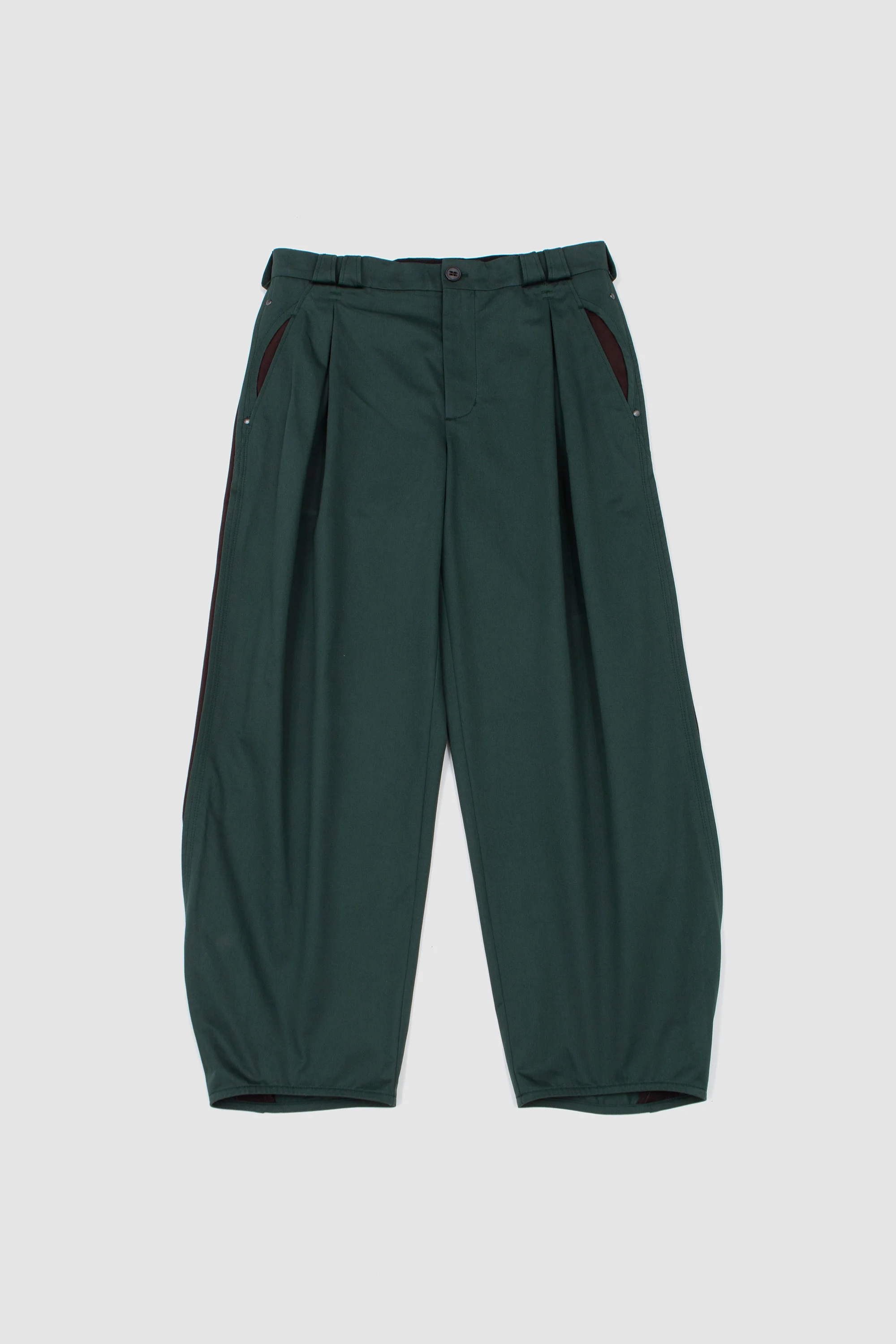 Halics Trouser Spruce Green/ Wood Brown