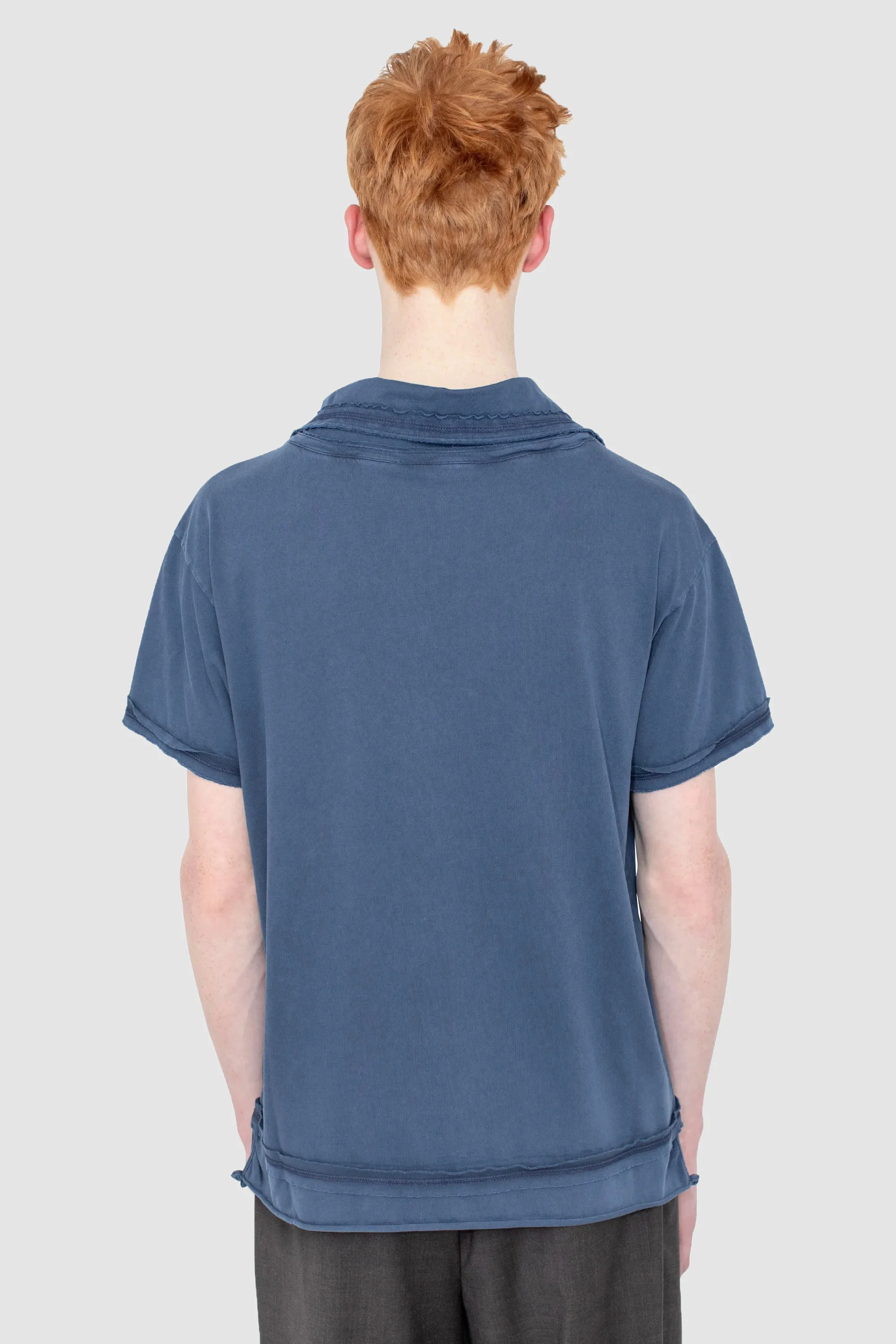 Otak Polo Shirt Navy - Image 6