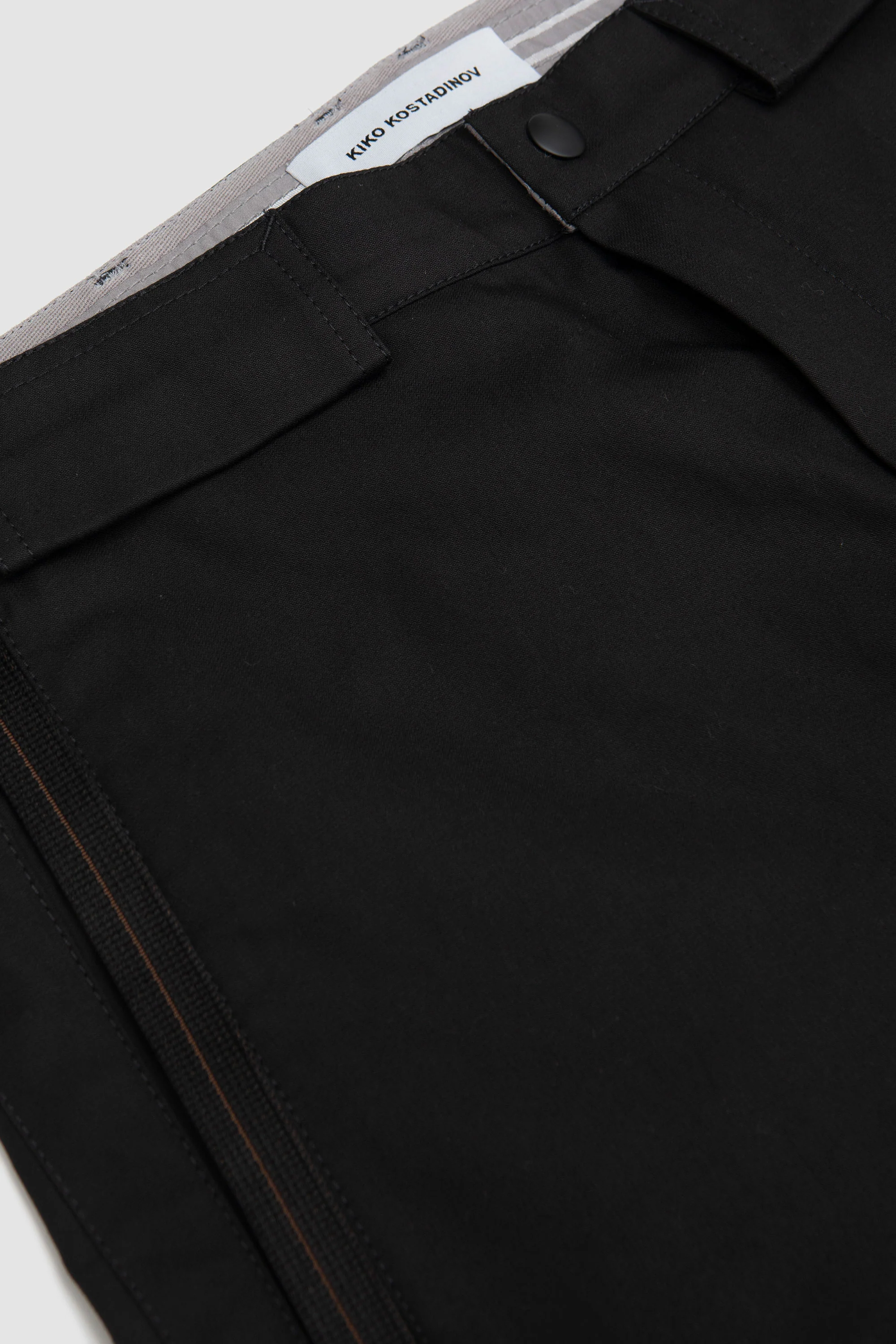 The Solix Zip Trousers Black Sable/ SeedPearl - Image 3