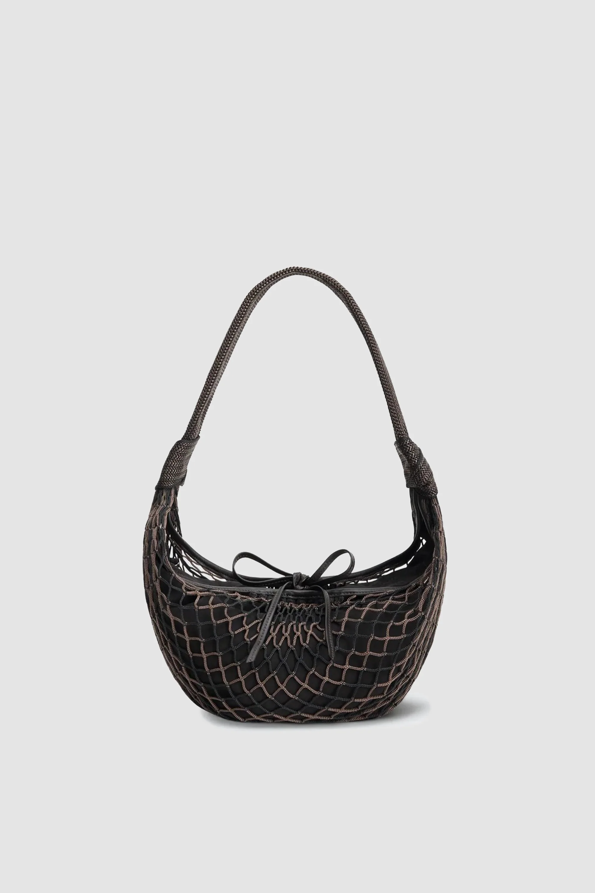 Fortune Croissant Filt Bag Chevron Marron Glacé/ Black - Image 2