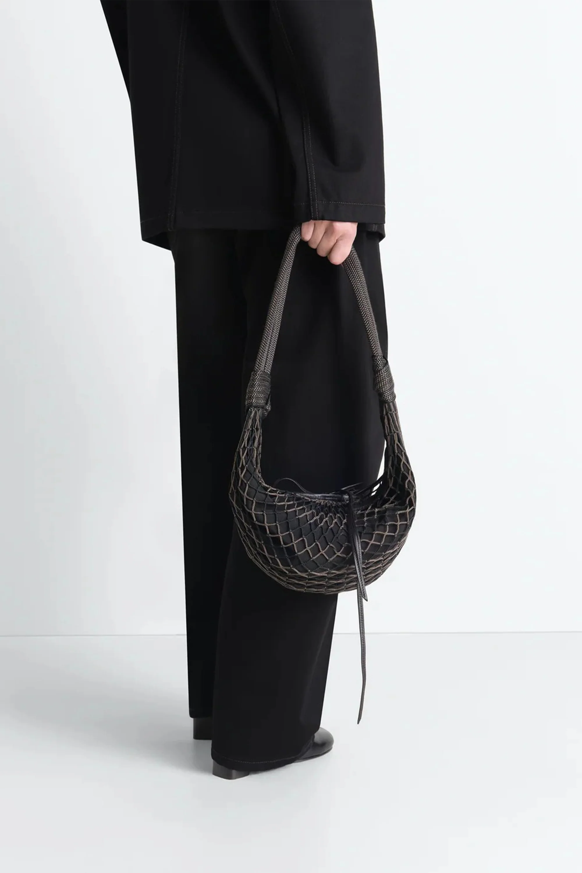 Fortune Croissant Filt Bag Chevron Marron Glacé/ Black - Image 6
