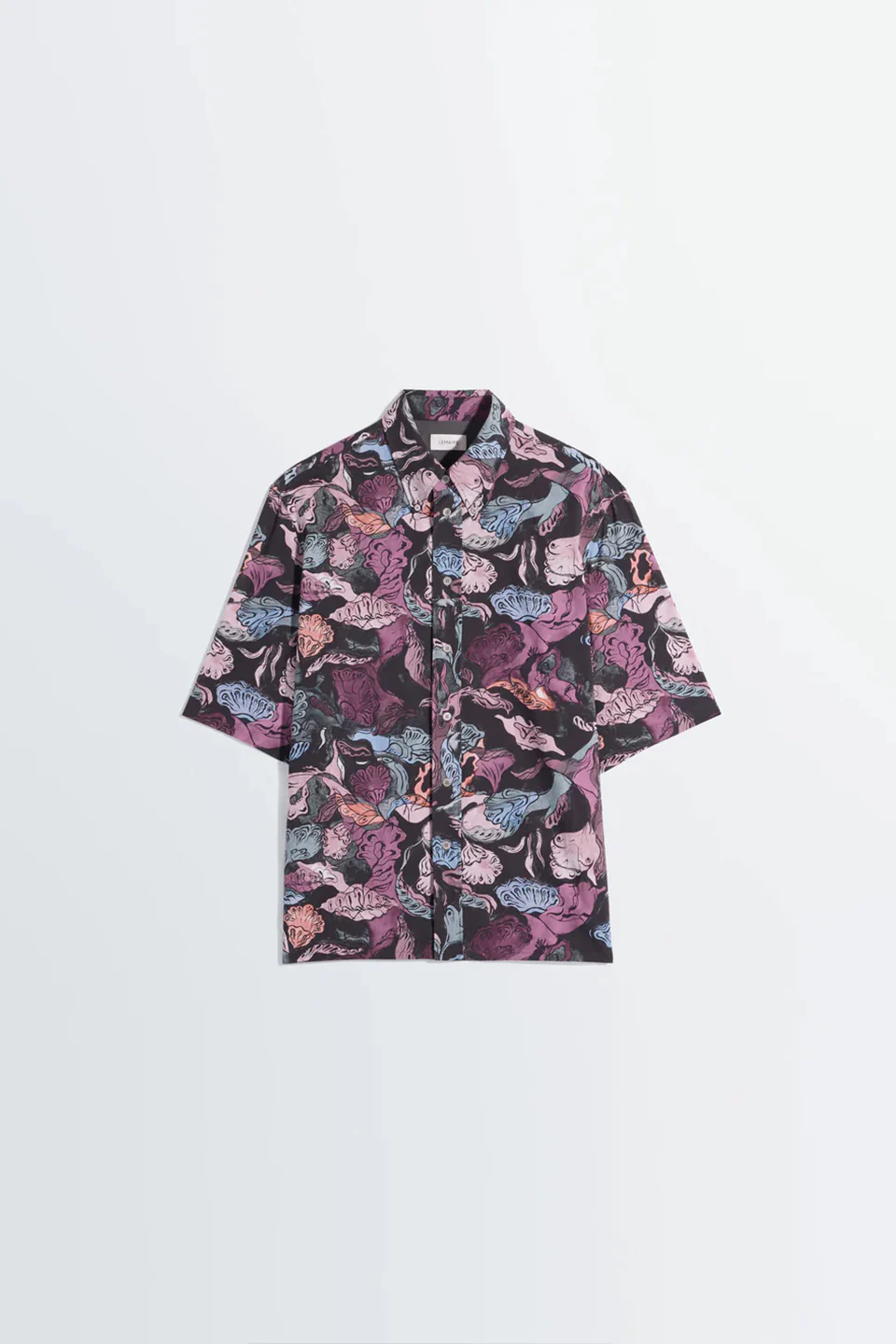 Short Sleeve Shirt Floral Black/ Plum - Image 7