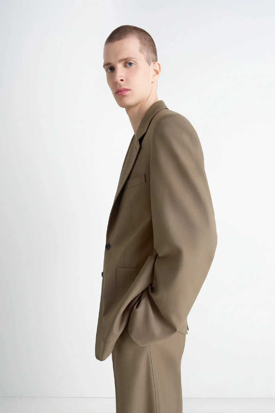 Tailored SB Jacket Taupe Melange - Image 5