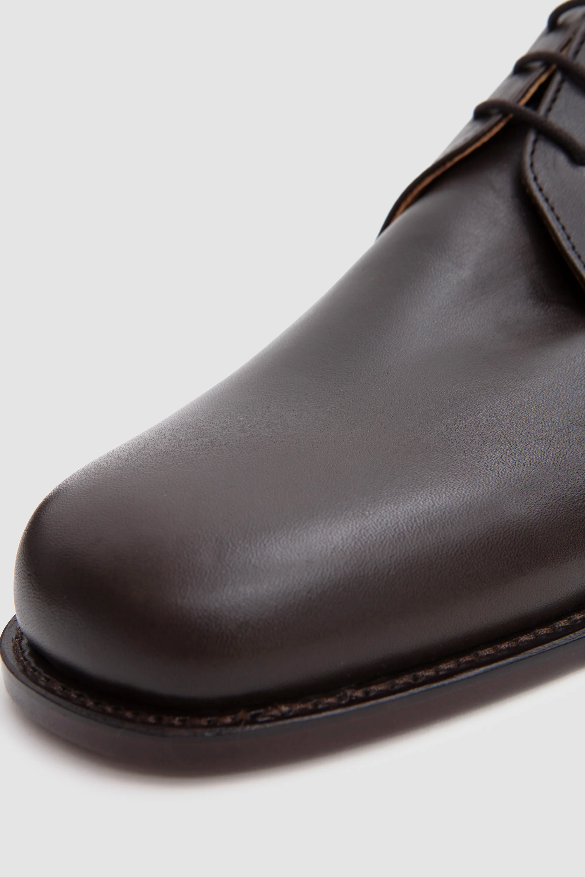 Derby Shoes Horse Fronts Mocca - Image 6