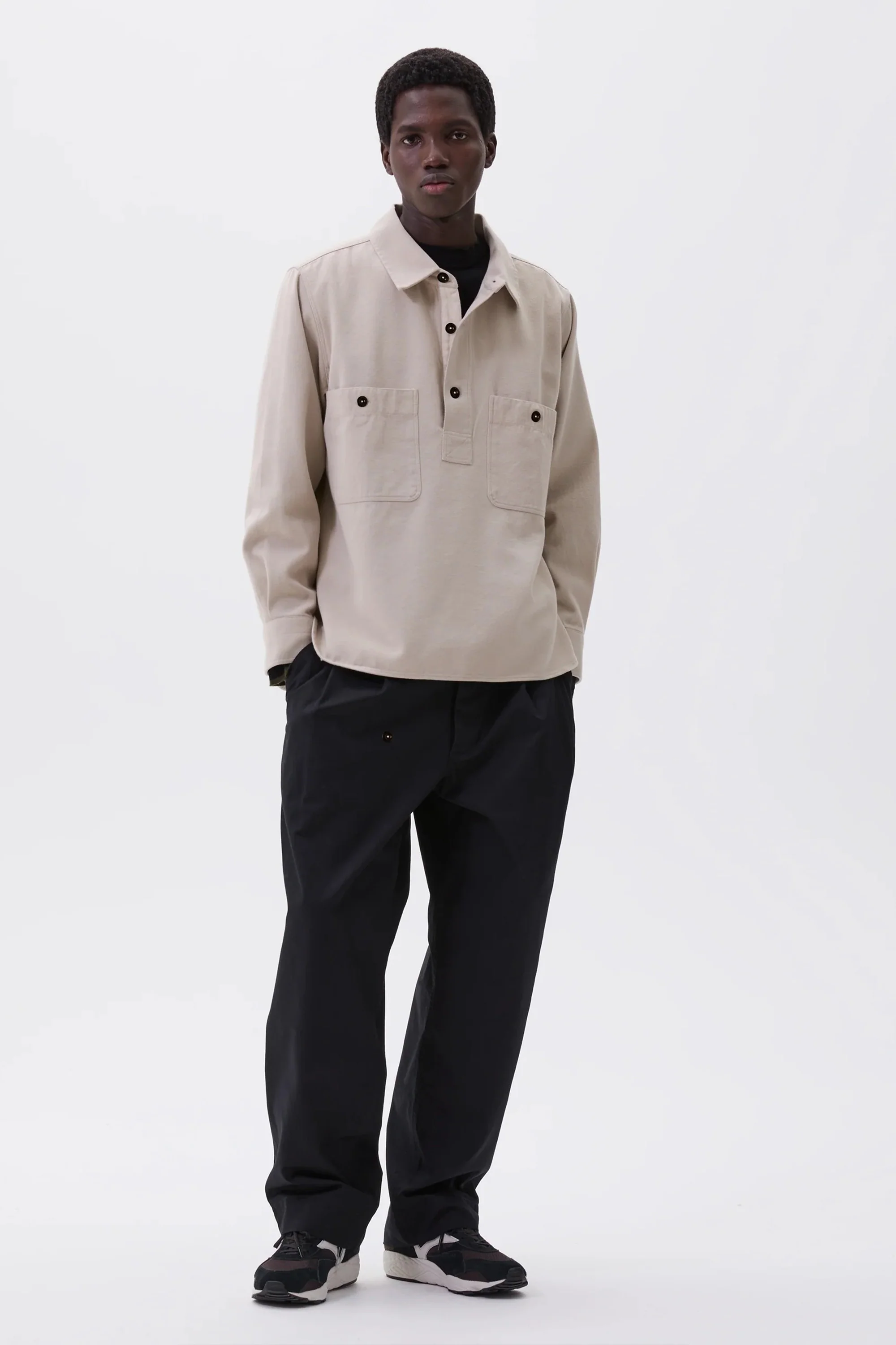 Overhead Shirt Cotton Wool Drill Bone - Image 3
