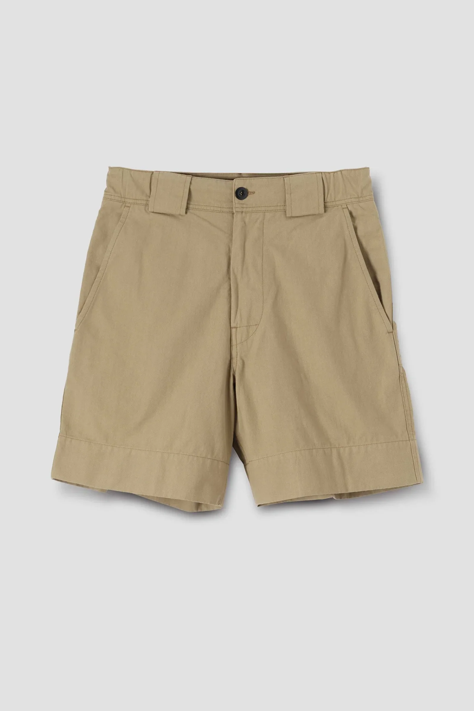 Sport Shorts Irregular Cotton Drill Oat - Image 4