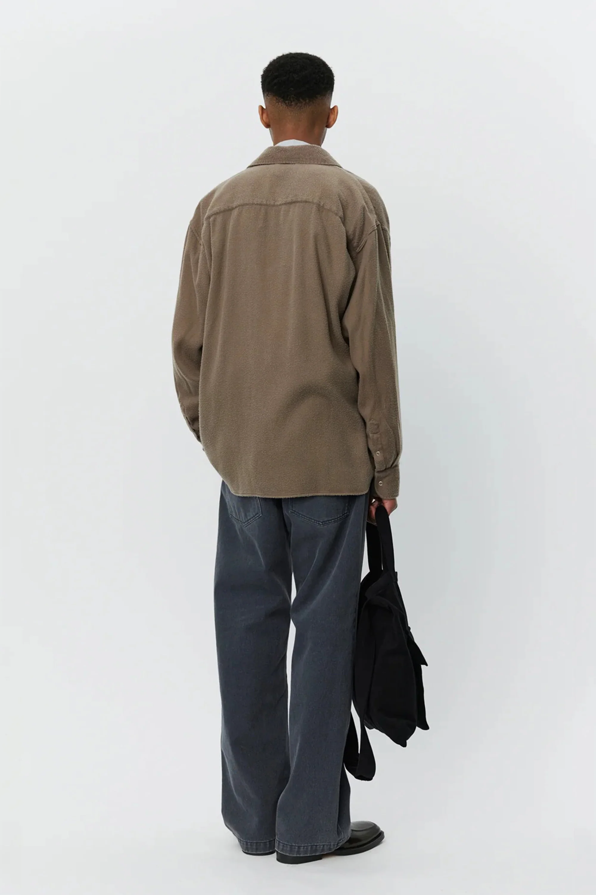 Gambler Shirt Dark Taupe Fuzz - Image 4
