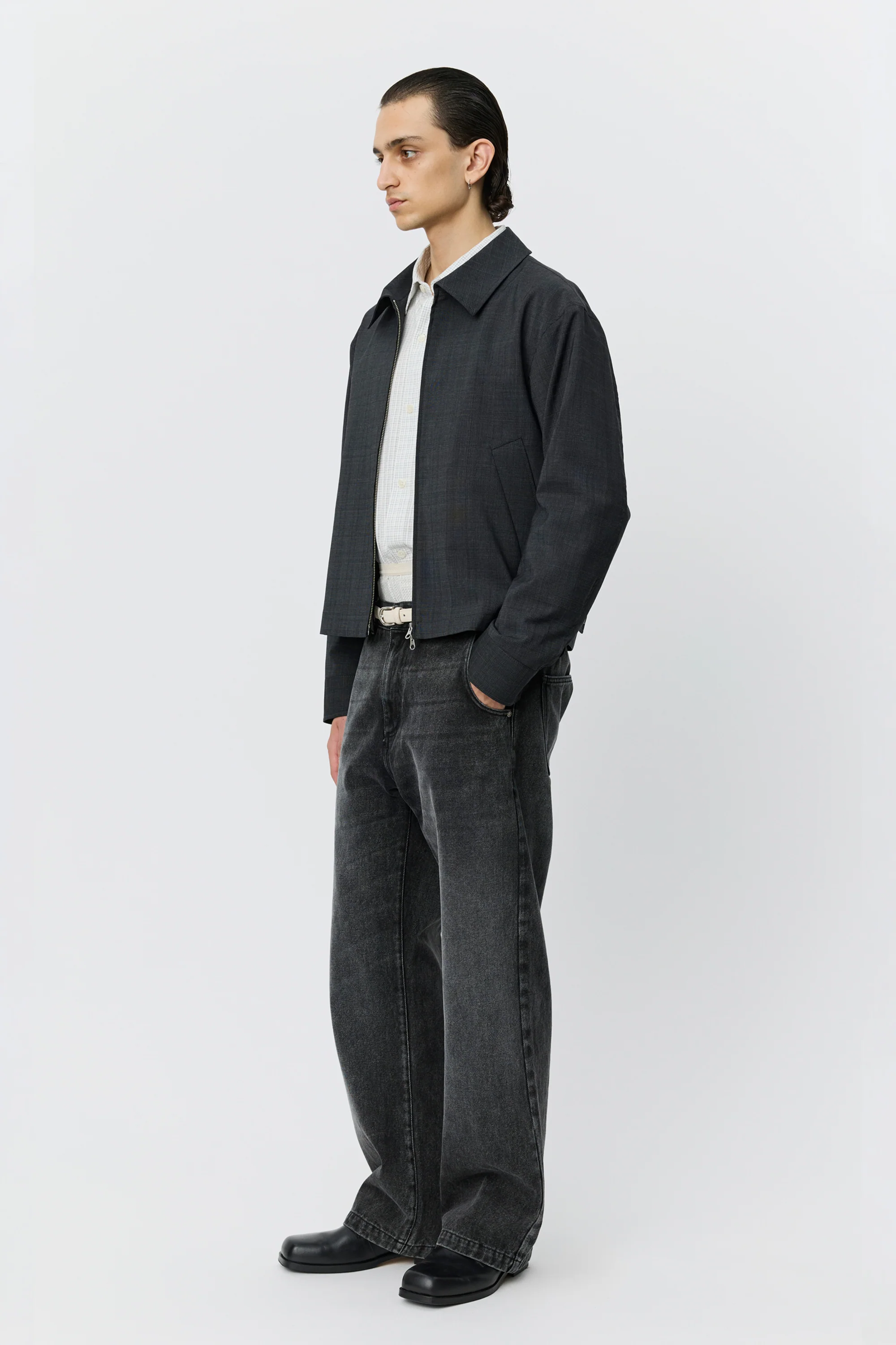 Mail Jacket Dark Grey Check - Image 3