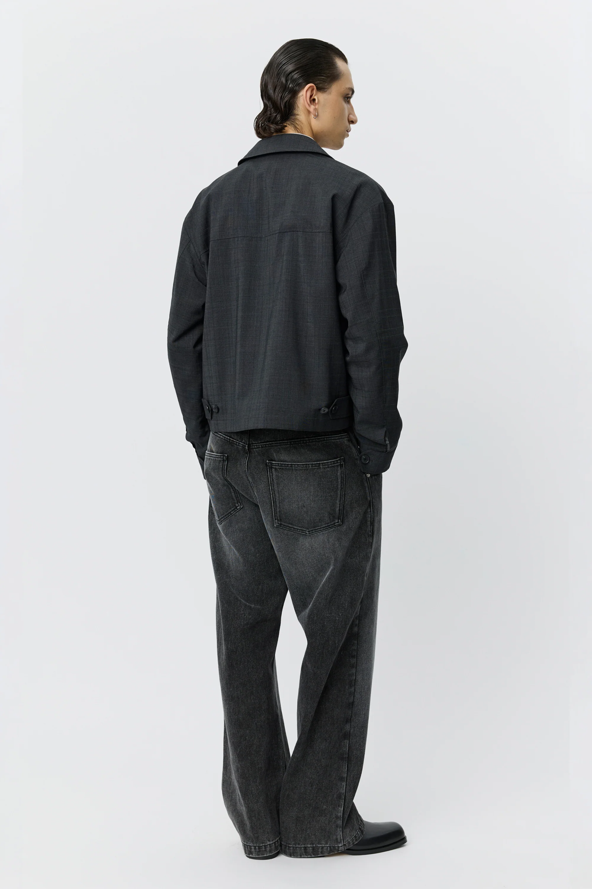 Mail Jacket Dark Grey Check - Image 4