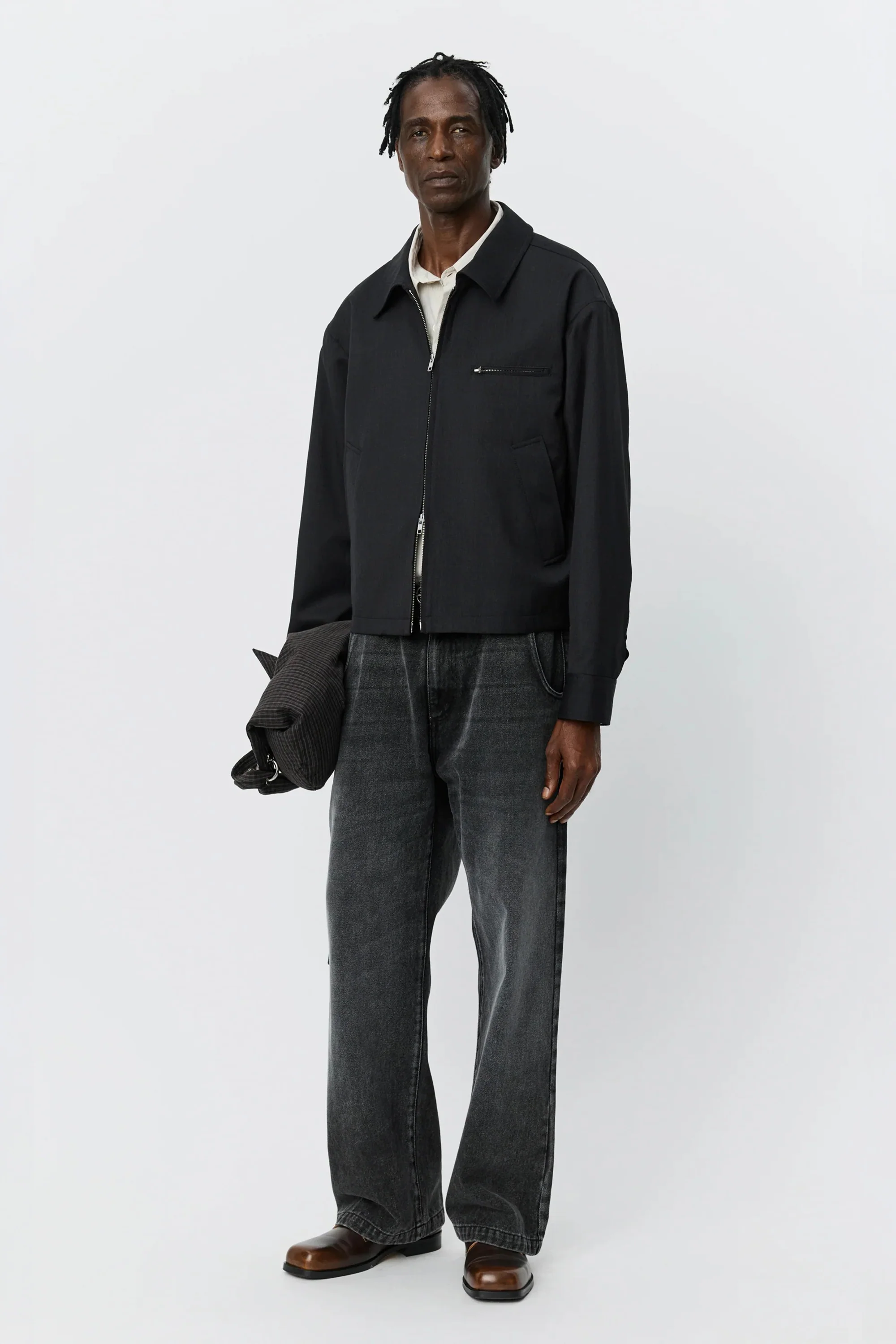 Postal Jacket Anthracite Wool - Image 3