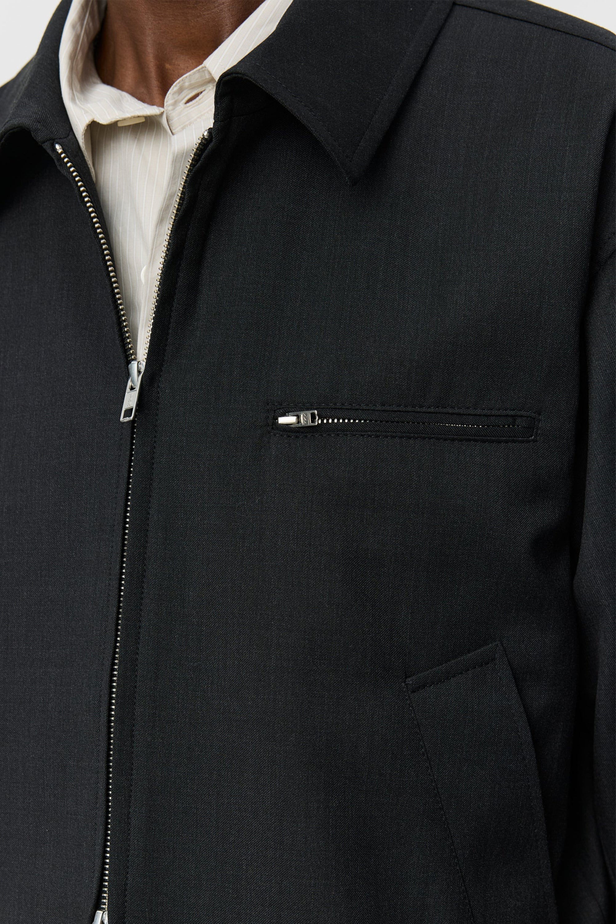 Postal Jacket Anthracite Wool - Image 5