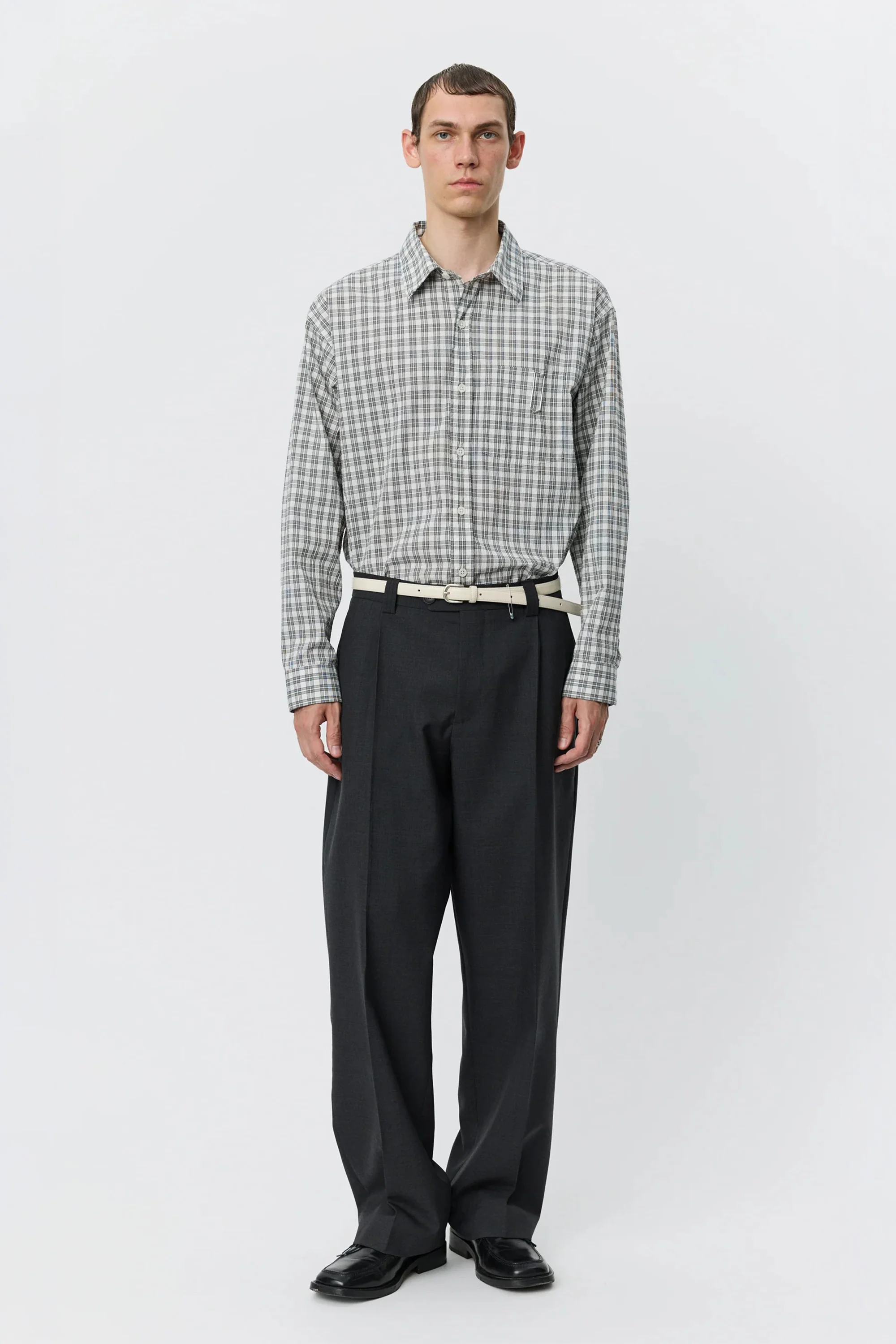 Service Trousers Dark Grey Tropical Wool - Image 2