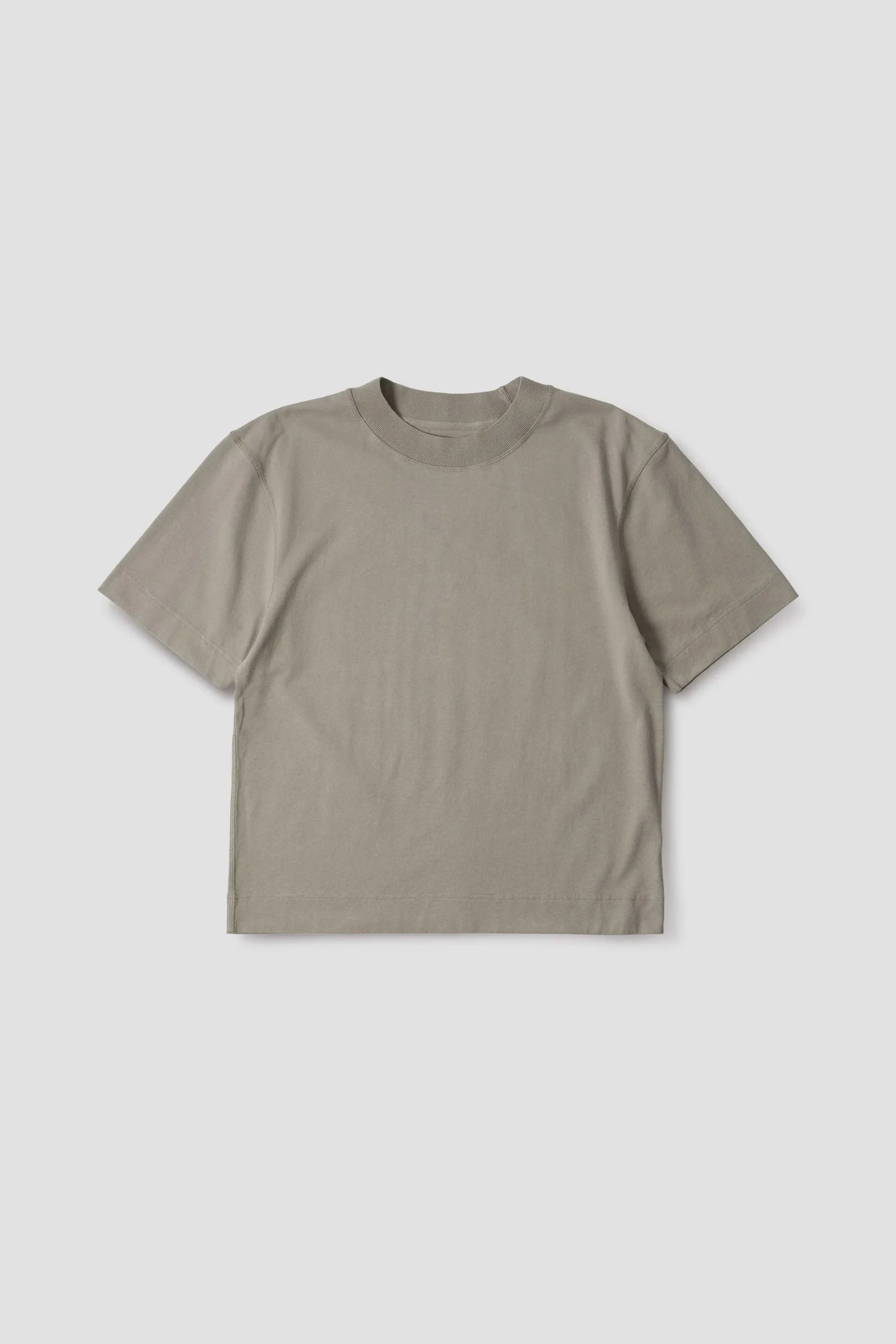 Flatlock Crew Matte Jersey Taupe - Image 5