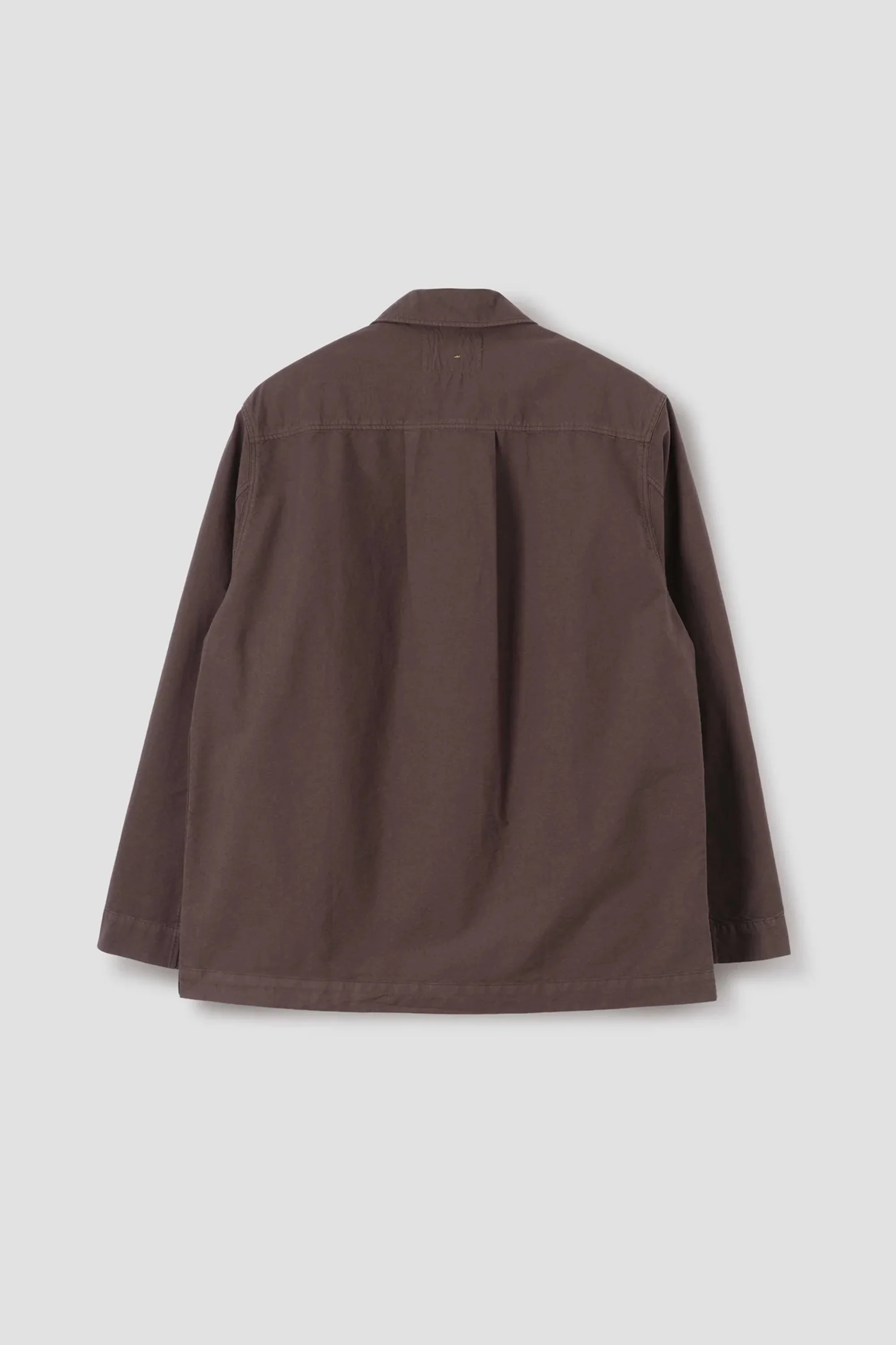 Long Sleeve Half Zip Pull On Shirt Cotton Canvas Shirting Earth - Image 6